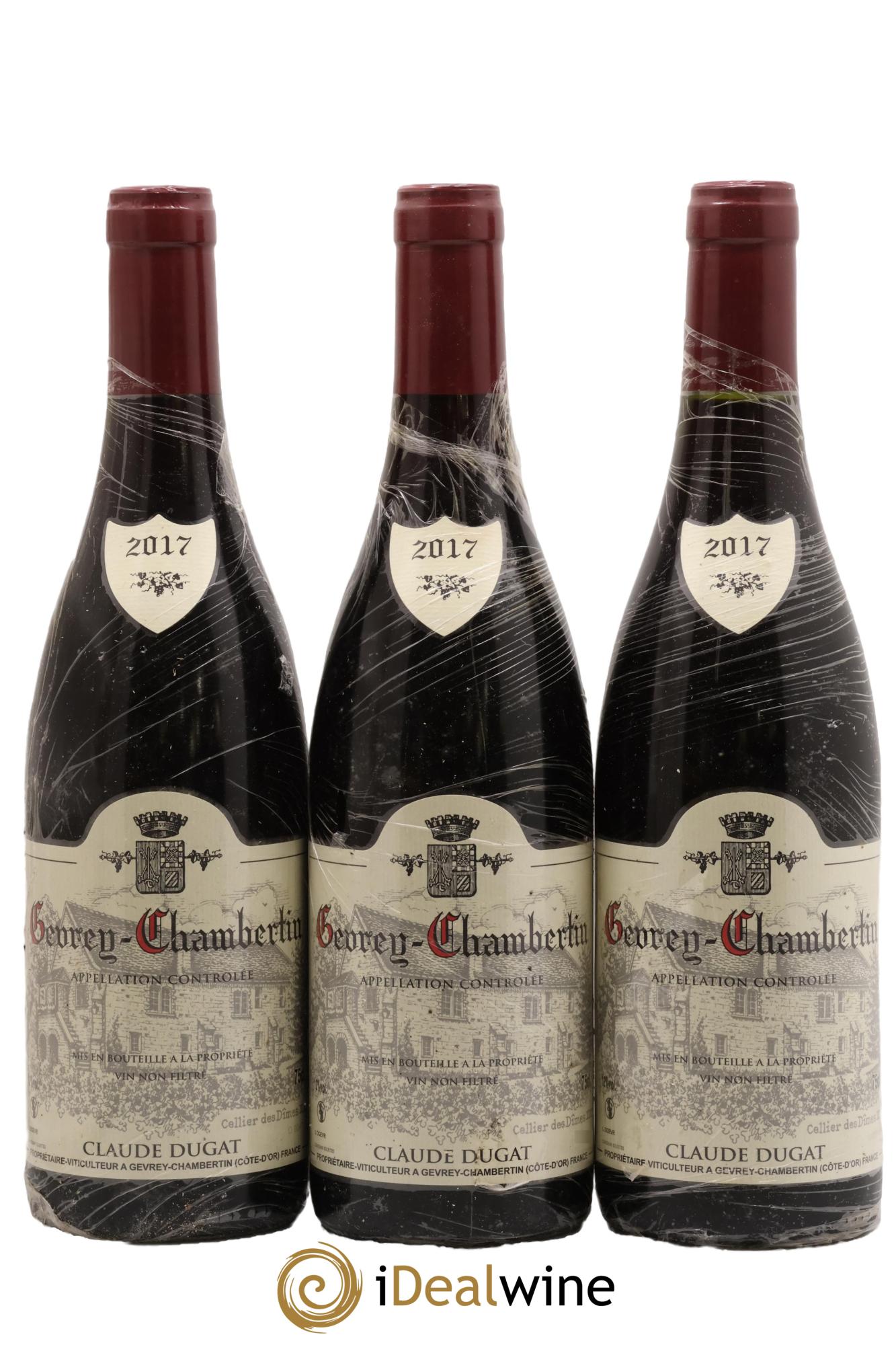Gevrey-Chambertin Claude Dugat 2017 - Lot de 3 bouteilles - 0