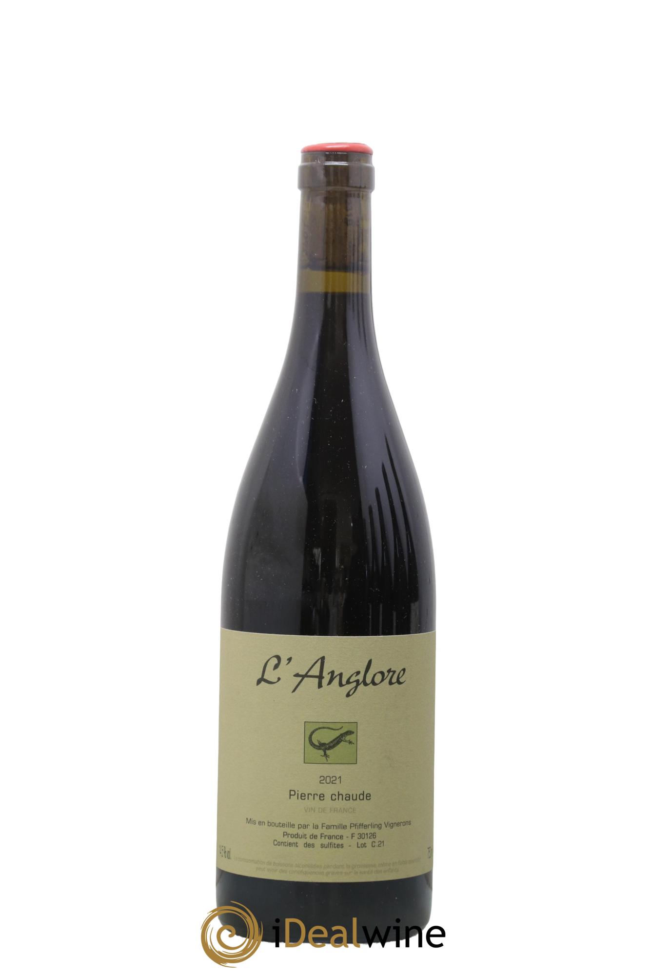 Vin de France Pierre chaude L'Anglore 2021 - Lotto di 1 bottiglia - 0