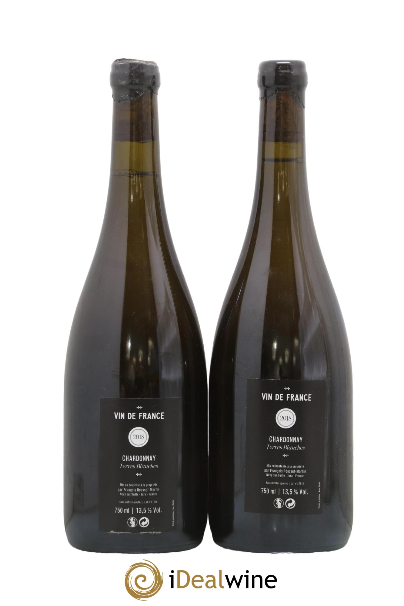 Côtes du Jura Chardonnay Terres Blanches François Rousset Martin 2018 - Lot de 2 bouteilles - 1