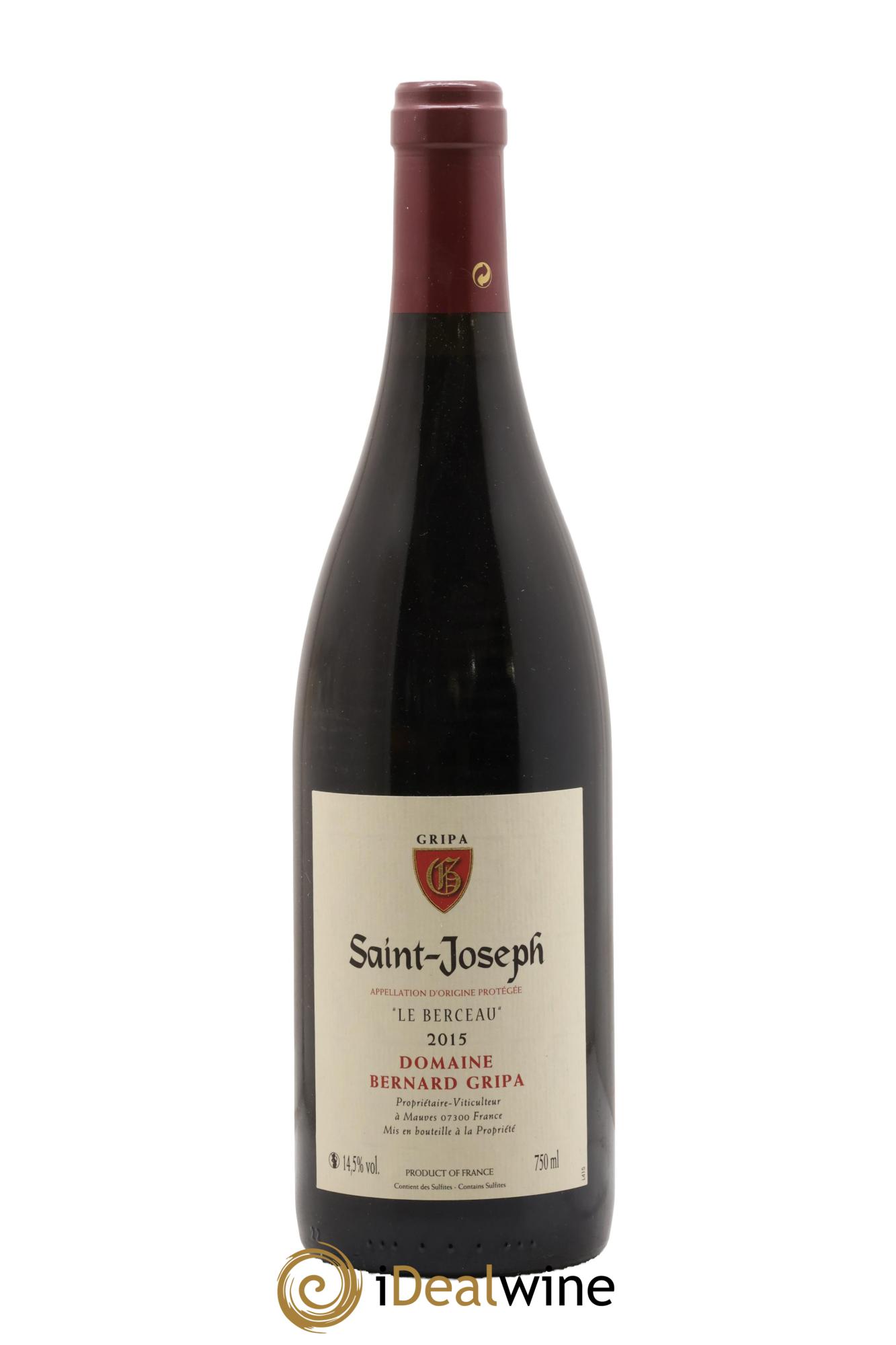 Saint-Joseph Le Berceau Bernard Gripa (Domaine) 2015 - Posten von 1 Flasche - 0