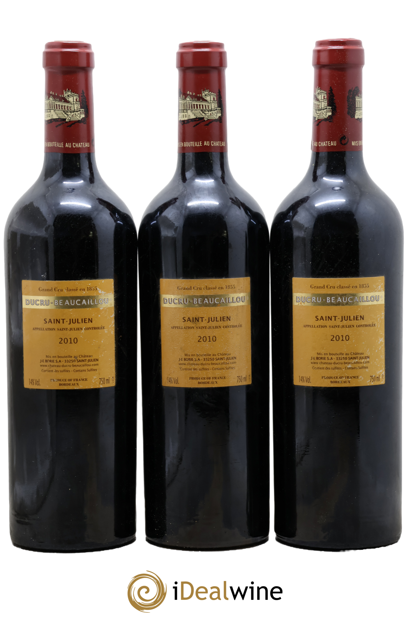 Château Ducru Beaucaillou 2ème Grand Cru Classé 2010 - Lot de 3 bouteilles - 1
