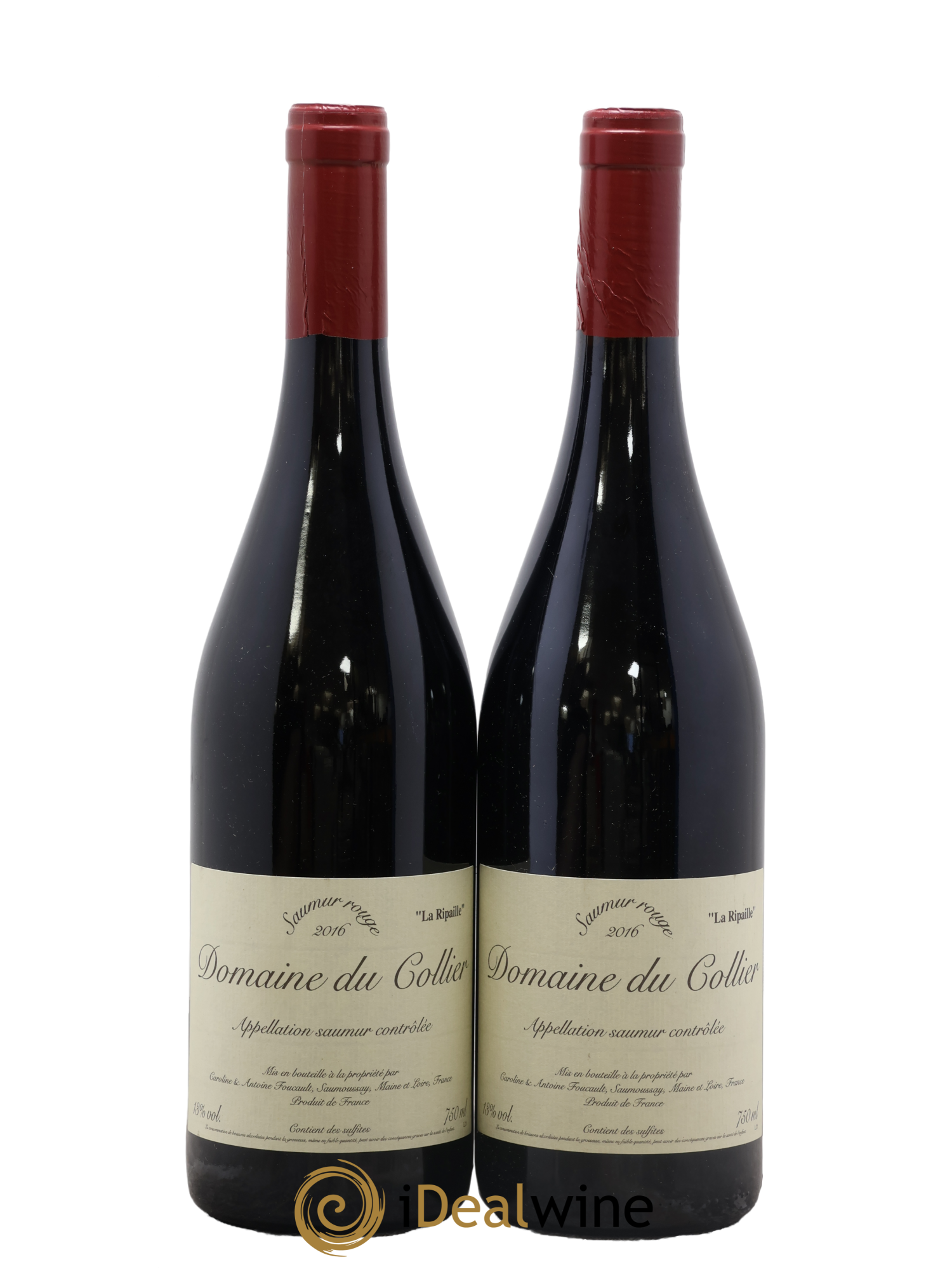 Saumur La Ripaille Domaine du Collier 2016 - Lot de 2 bouteilles - 0