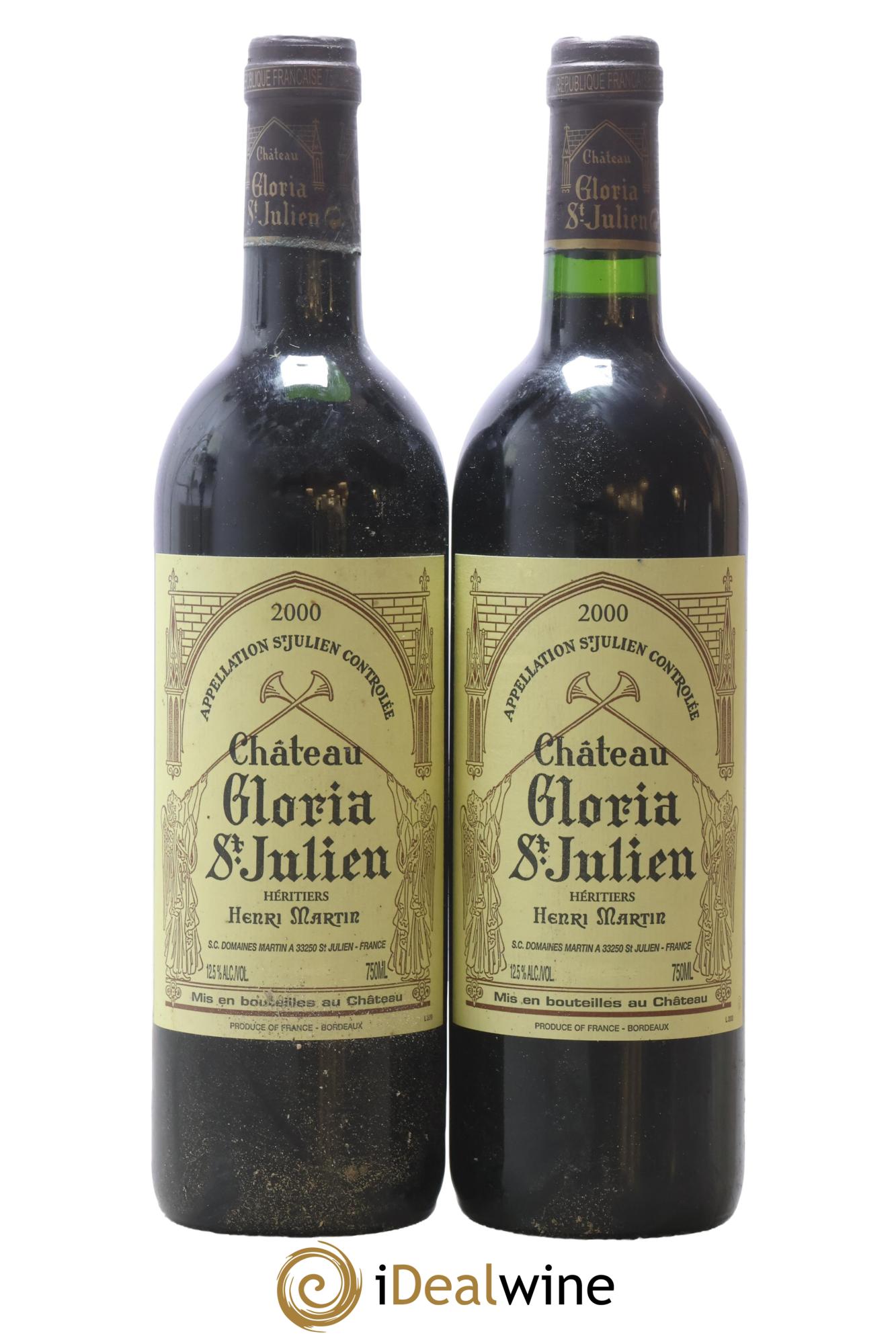 Château Gloria 2000 - Lot de 2 bouteilles - 0