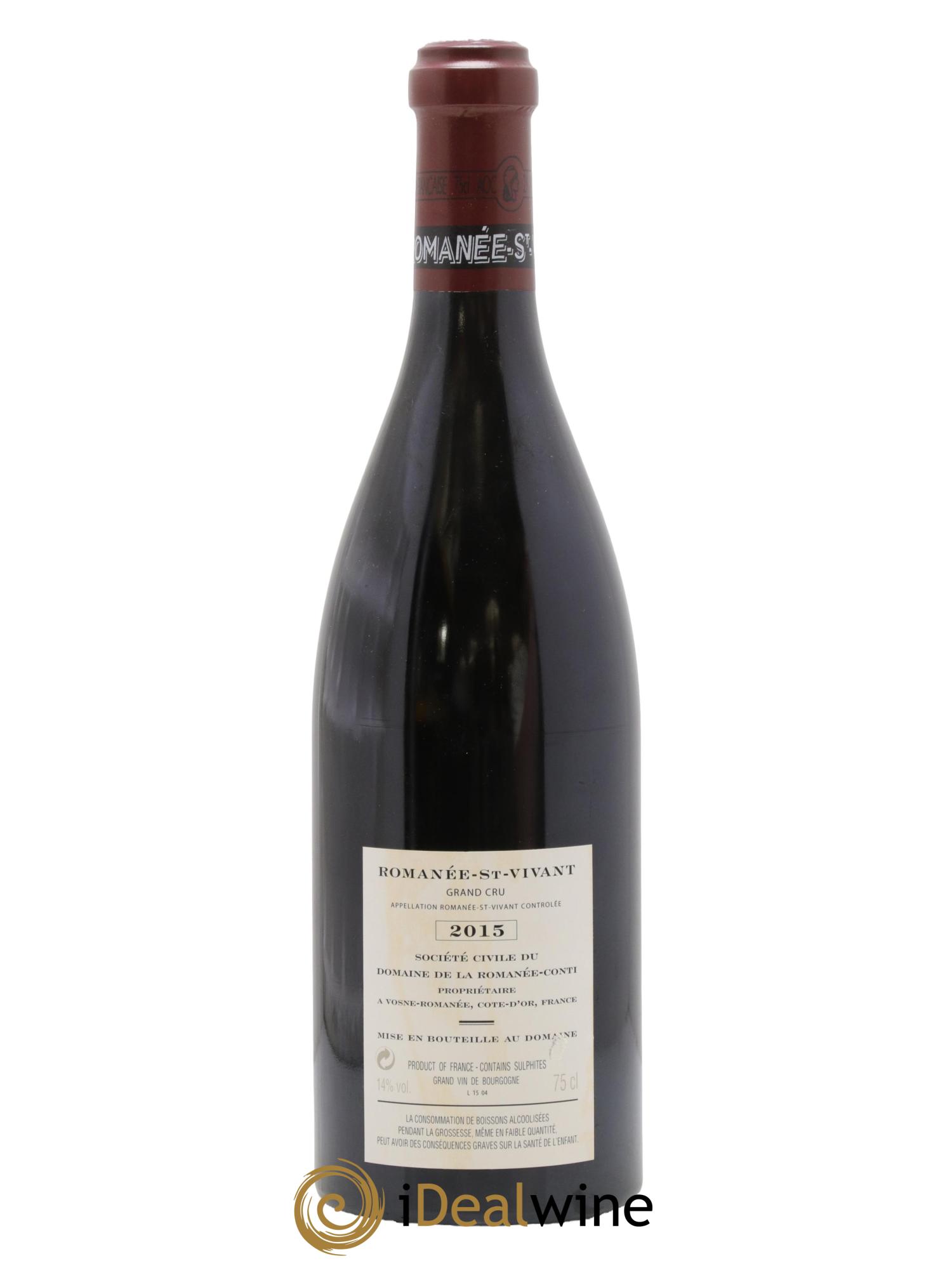 Romanée-Saint-Vivant Grand Cru Domaine de la Romanée-Conti 2015 - Posten von 1 Flasche - 1