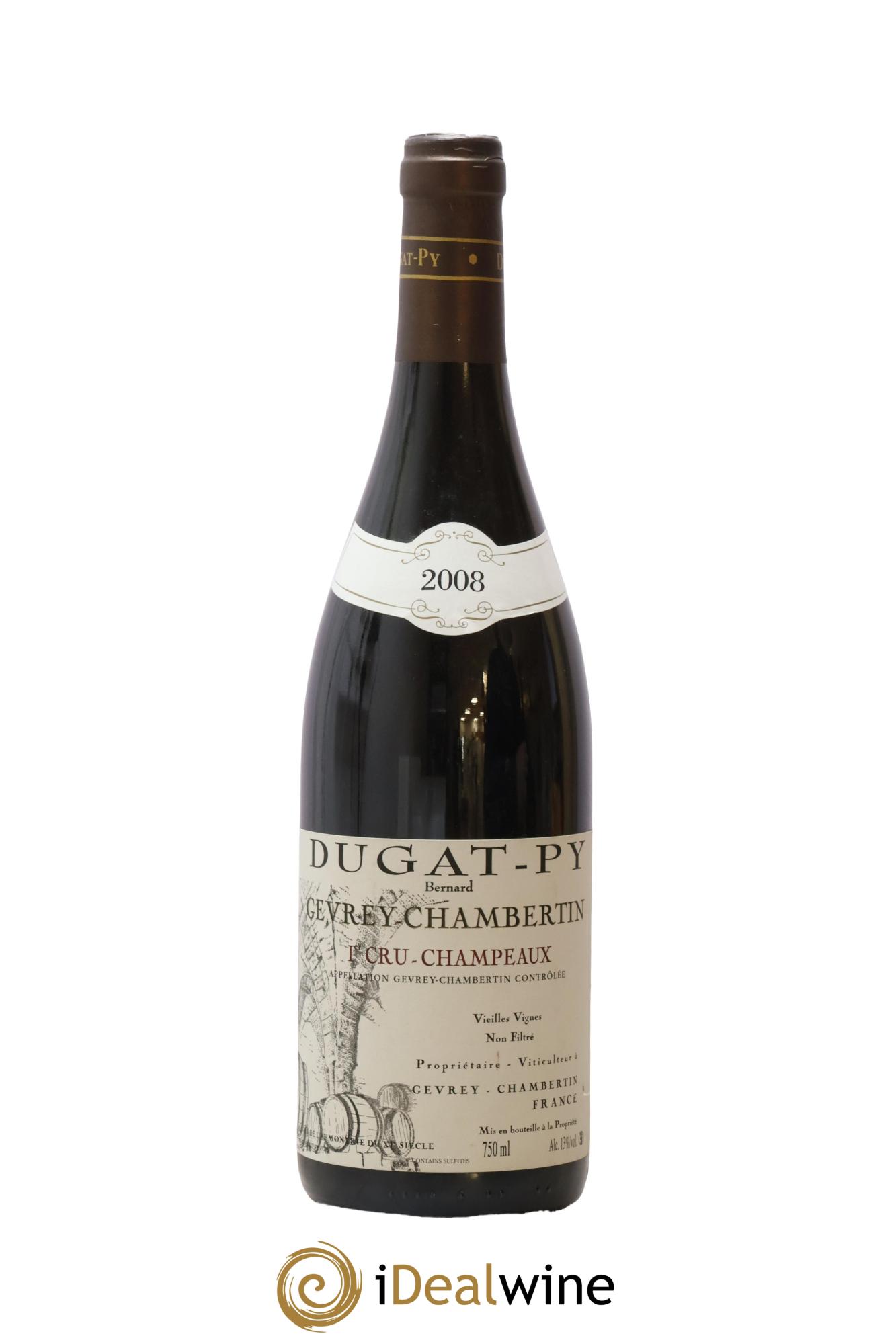 Gevrey-Chambertin 1er Cru Champeaux Vieilles Vignes Dugat-Py 2008 - Posten von 1 Flasche - 0
