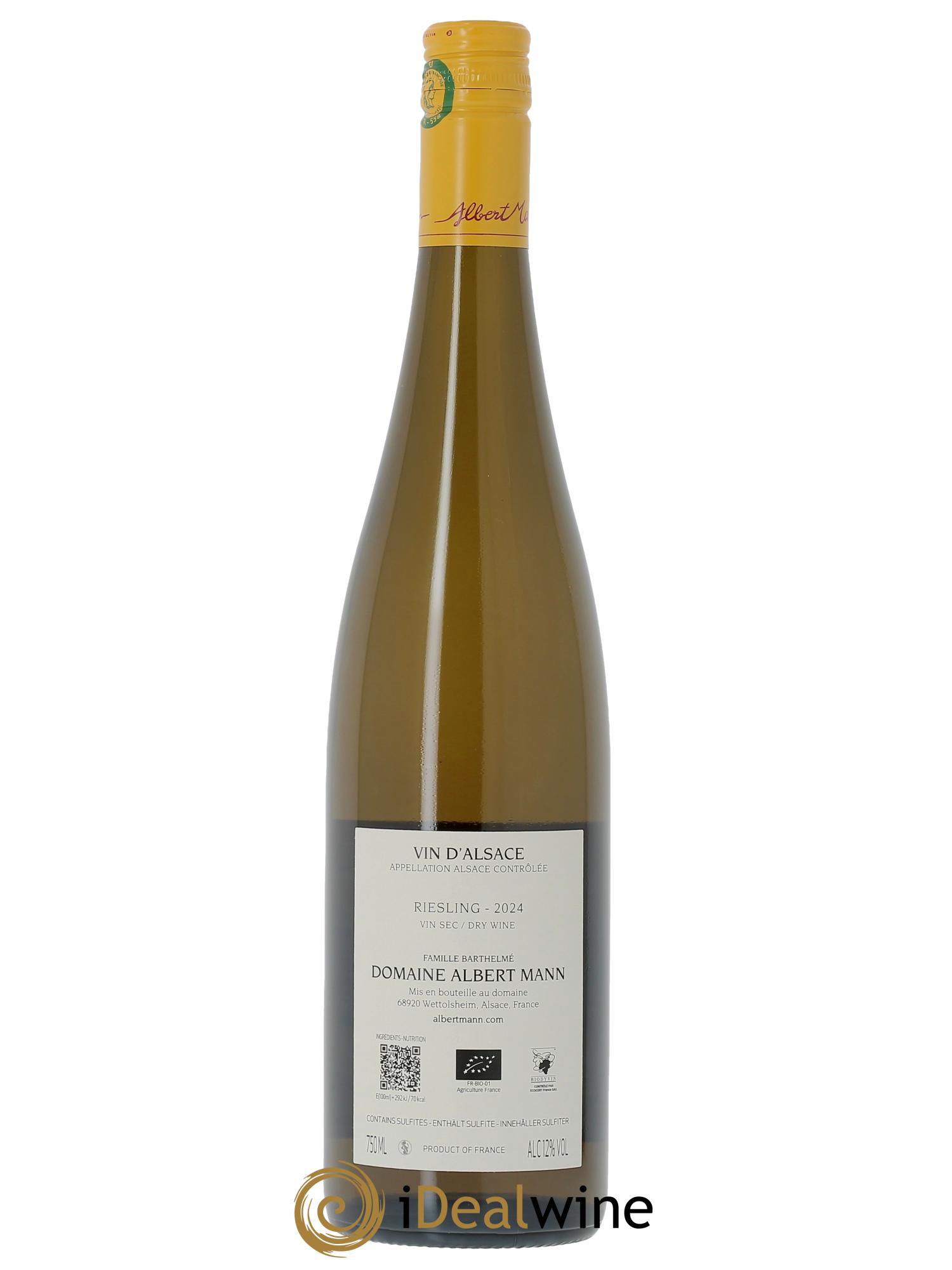 Alsace Riesling Albert Mann  2024 - Lot de 1 bouteille - 1