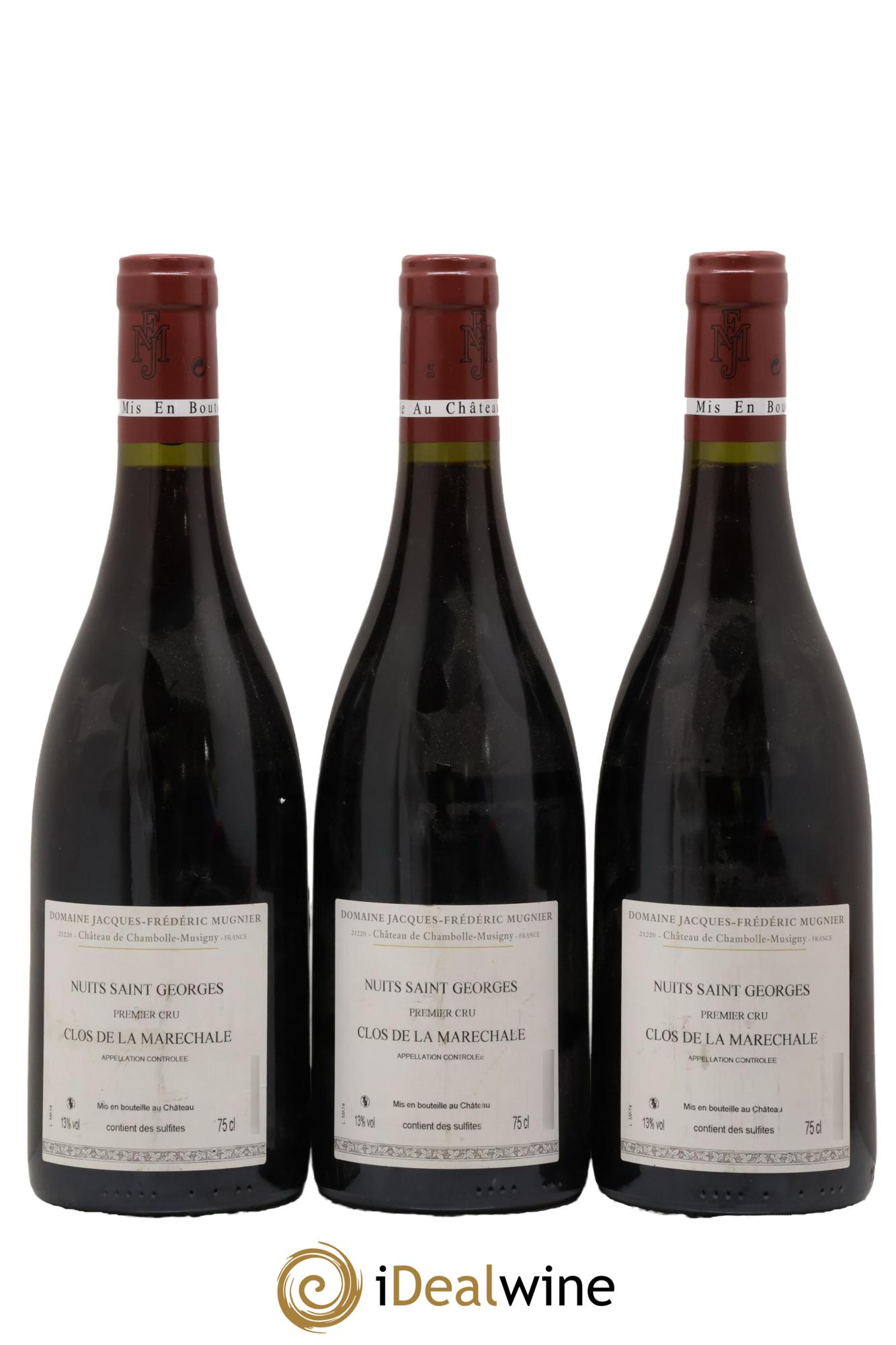 Nuits-Saint-Georges 1er Cru Clos de La Maréchale Jacques-Frédéric Mugnier 2014 - Lot de 3 bouteilles - 1