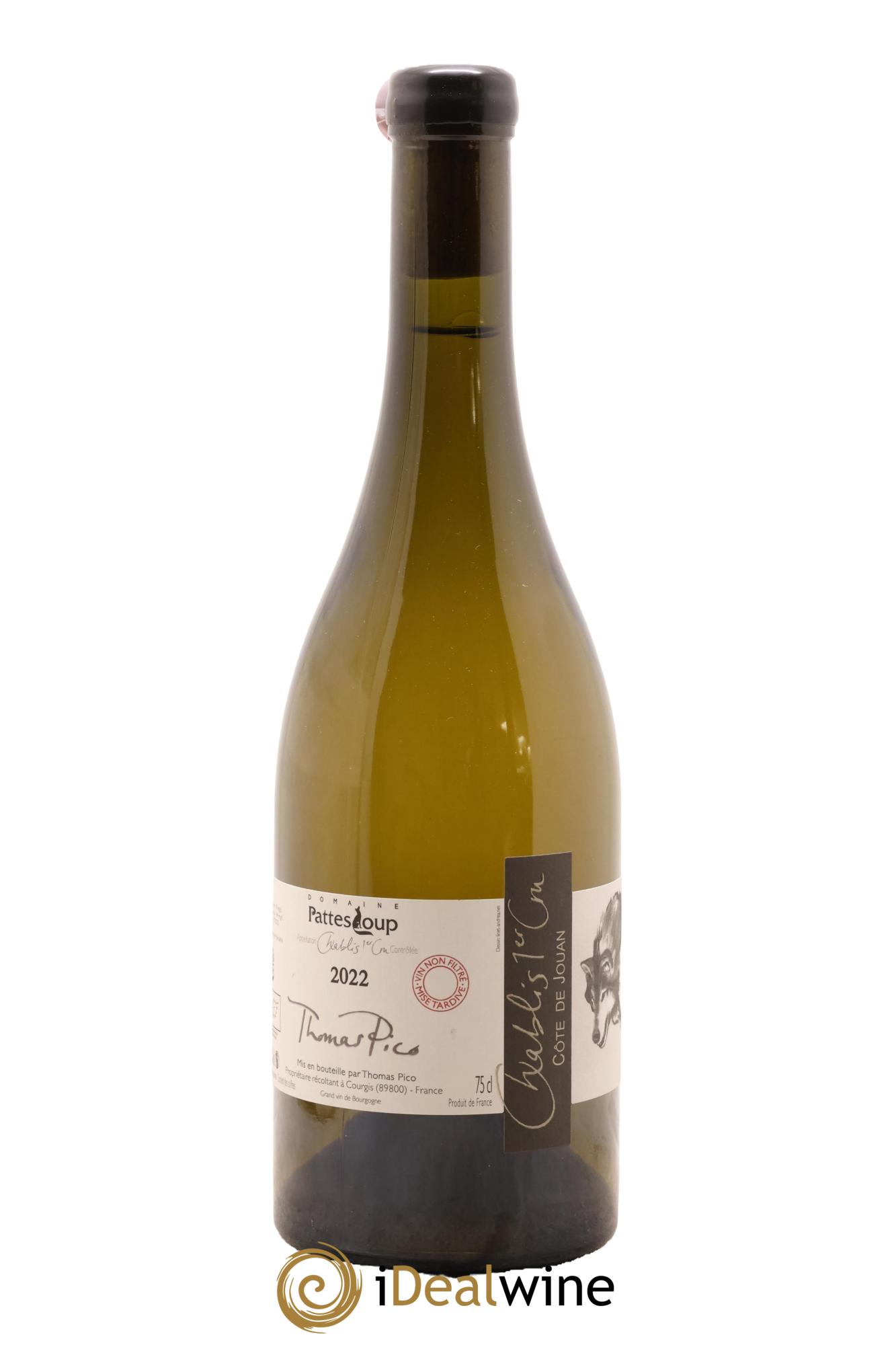 Chablis 1er Cru Côte de Jouan Pattes Loup (Domaine) 2022 - Lot de 1 bouteille - 1