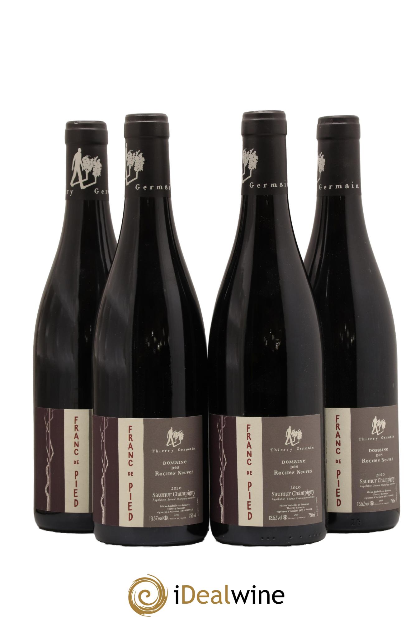 Saumur-Champigny Franc de pied Domaine des Roches Neuves - Thierry Germain 2020 - Lot de 4 bouteilles - 0
