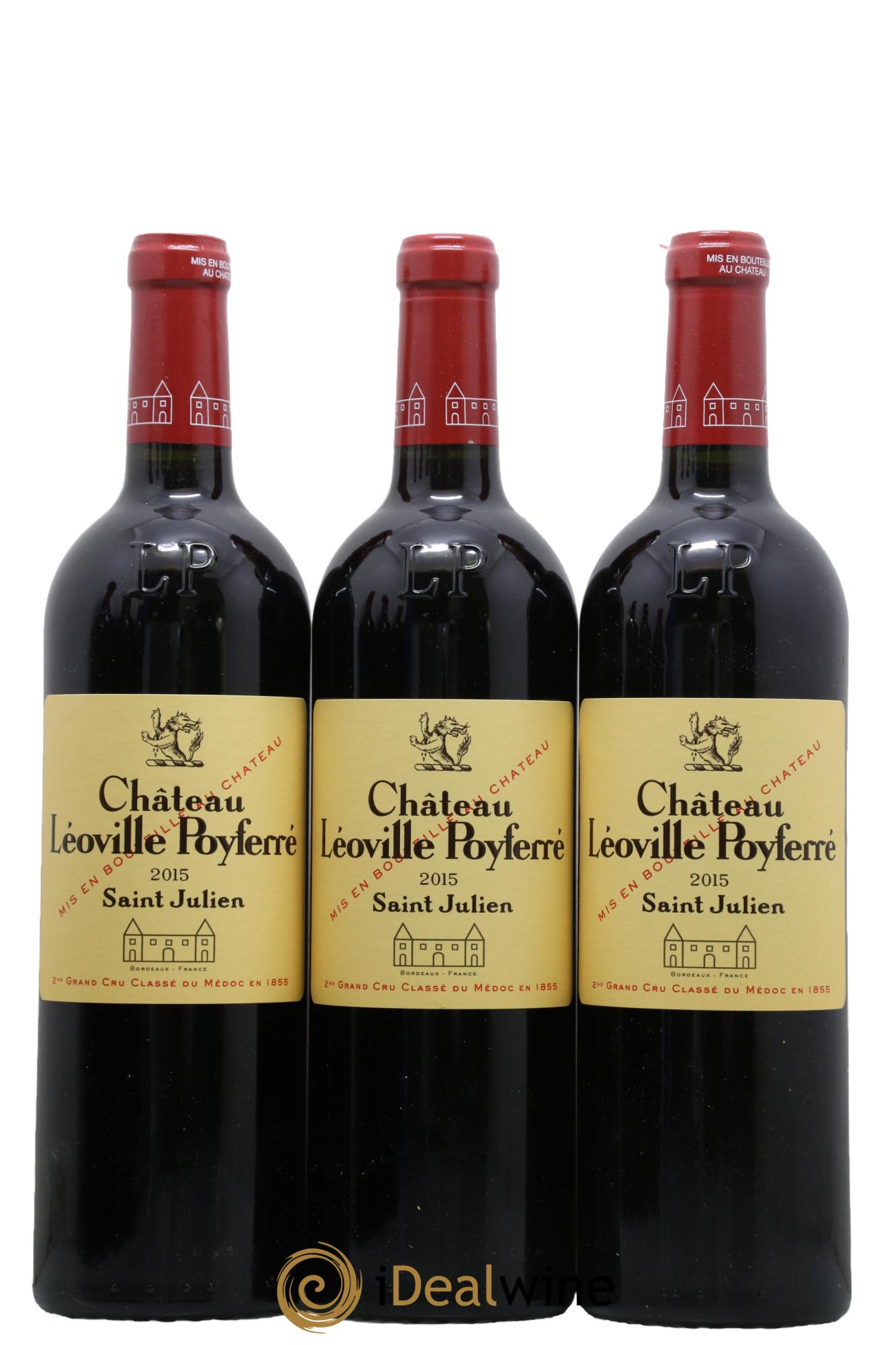 Château Léoville Poyferré 2ème Grand Cru Classé 2015 - Lot de 6 bouteilles - 1