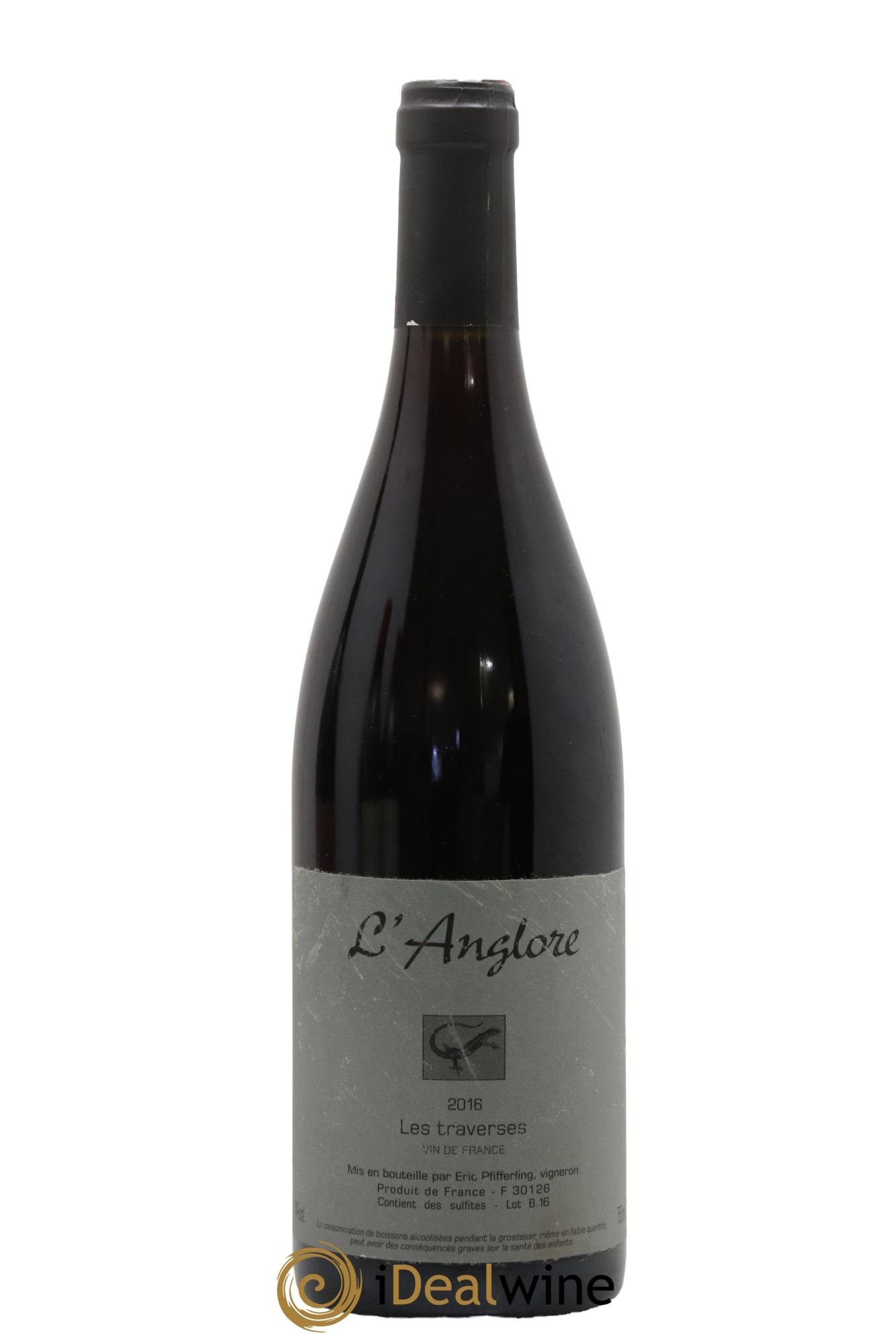 Vin de France Les Traverses L'Anglore 2016 - Lot of 1 bottle - 0