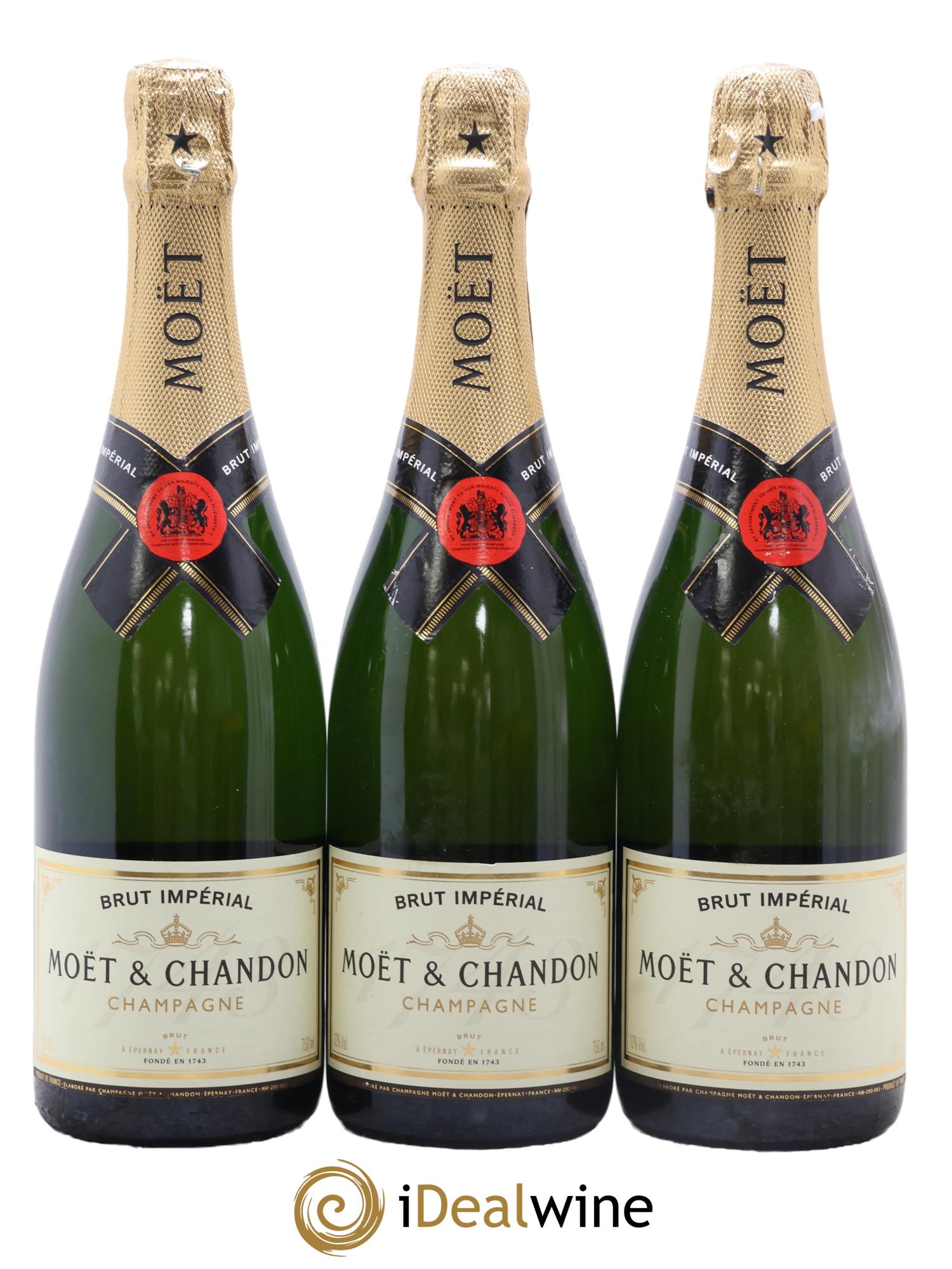 Impérial Brut Moët et Chandon - Lotto di 3 bottiglie - 0