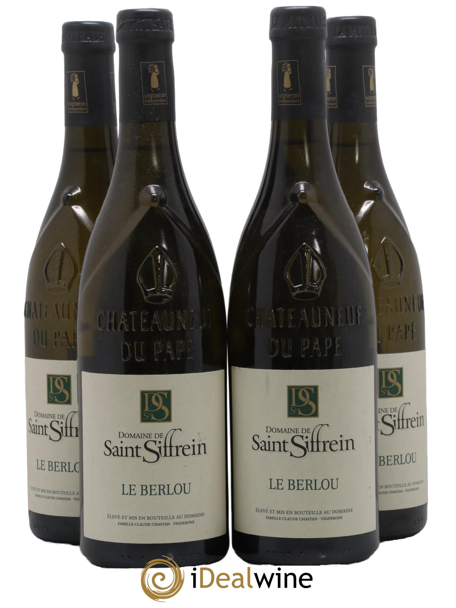 Châteauneuf-du-Pape Le Berlou Saint Siffrein 2015 - Lot de 4 bouteilles - 0