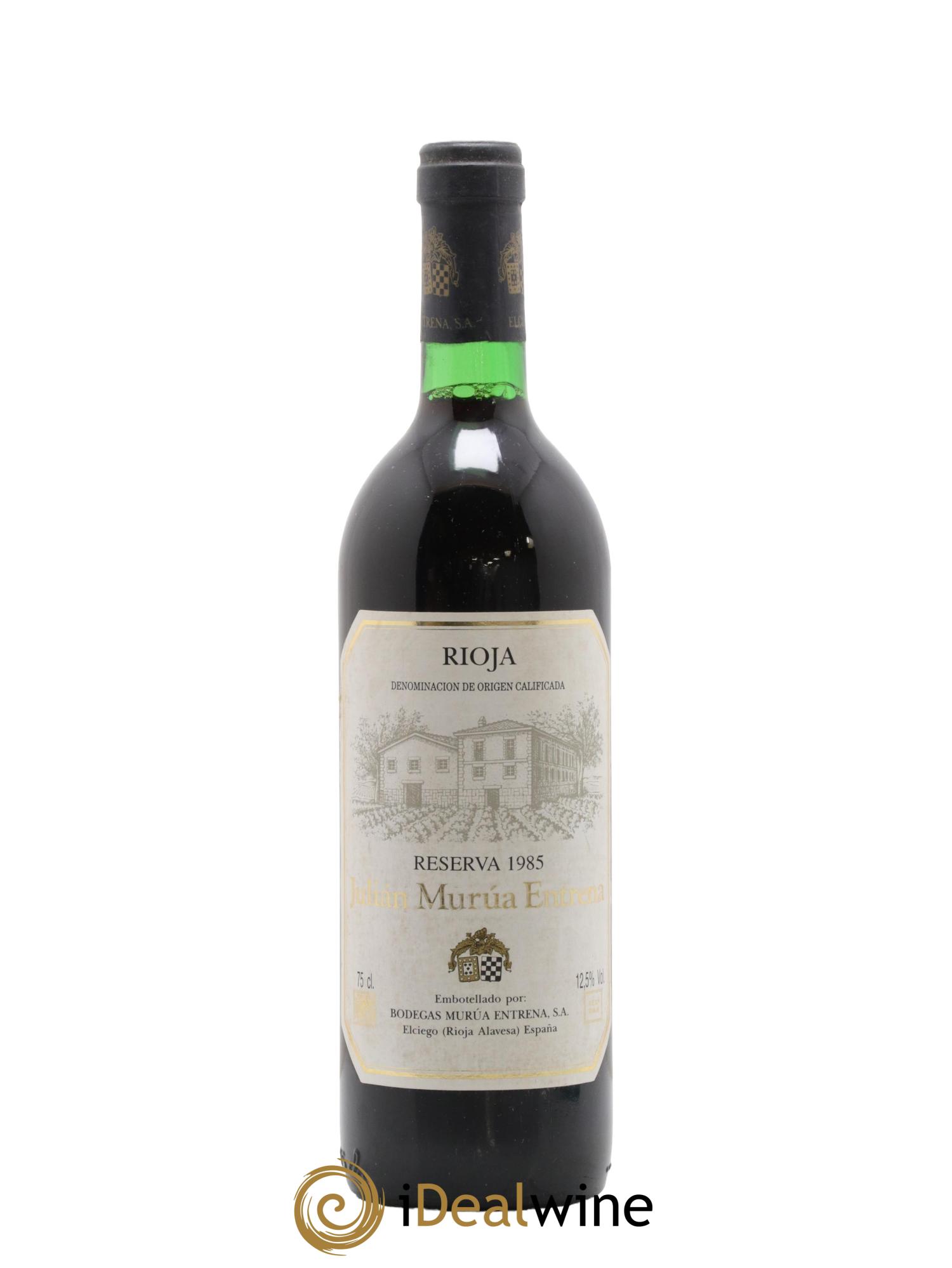 Rioja DOCA Reserva Bodegas Murua Entrena 1985 - Posten von 1 Flasche - 0