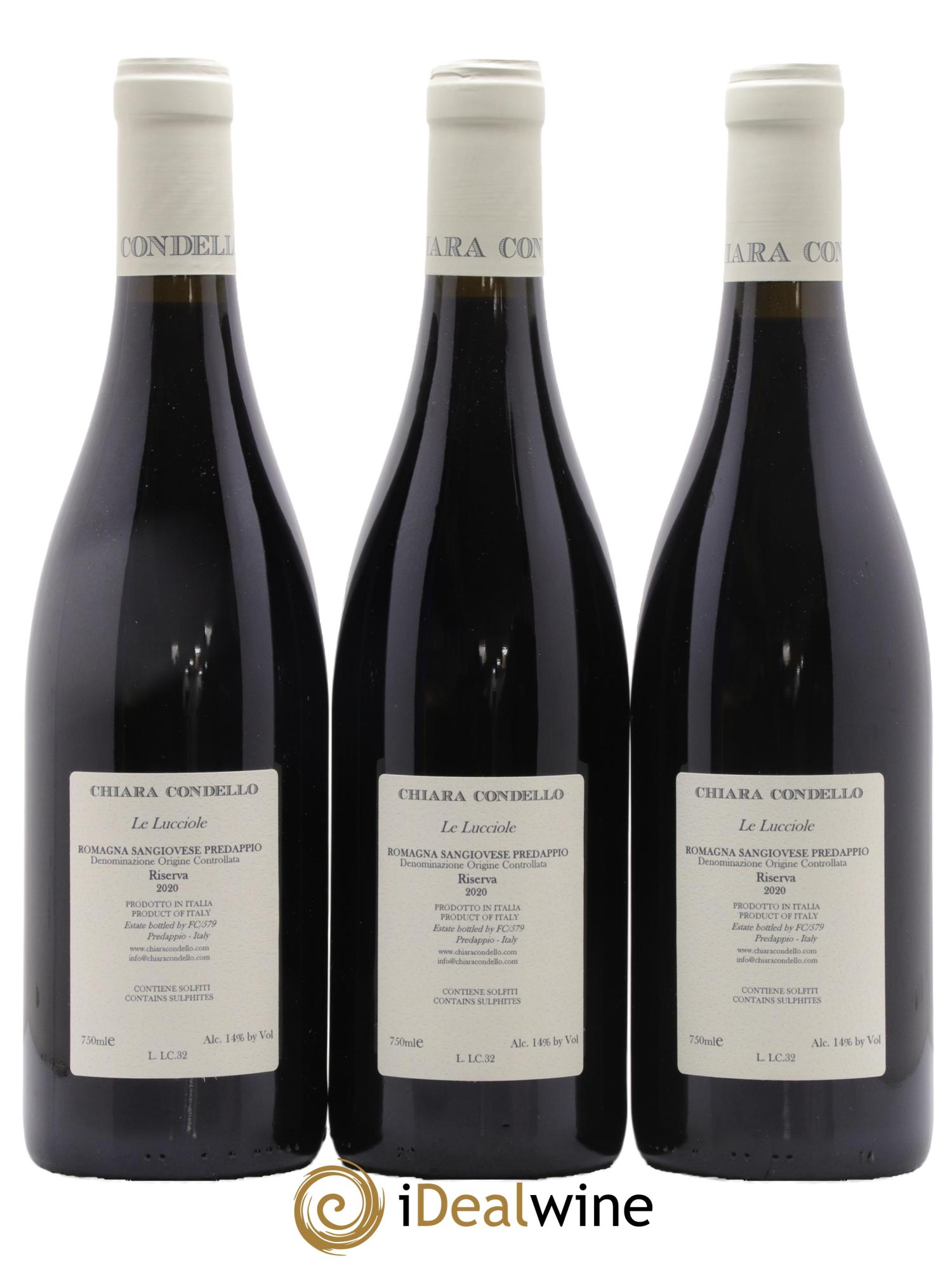 Sangiovese Di Romagna Predappio DOC Chiara Condello Le Lucciole Riserva 2020 - Lot de 6 bouteilles - 2