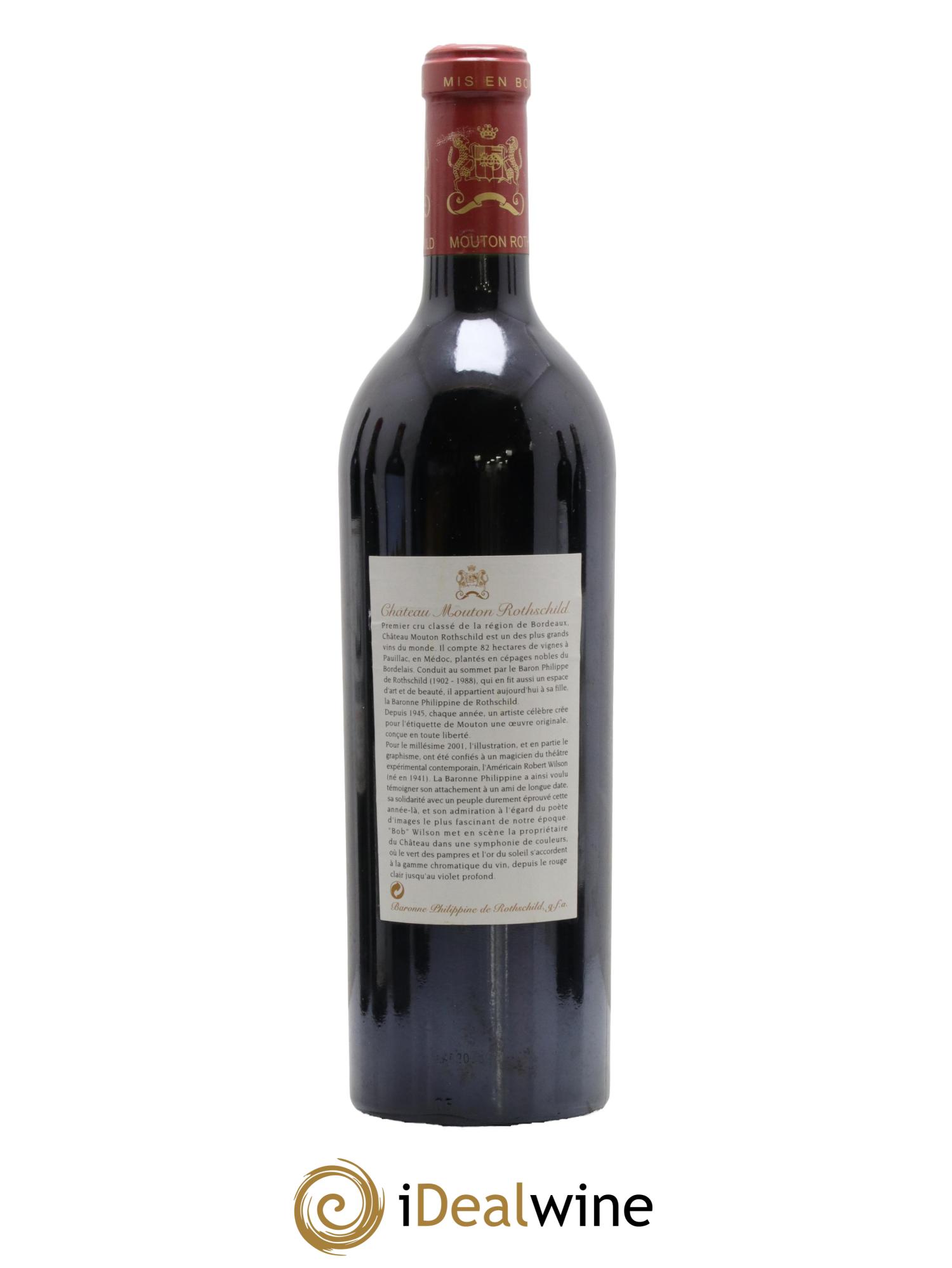 Château Mouton Rothschild 1er Grand Cru Classé 2001 - Lot of 1 bottle - 1
