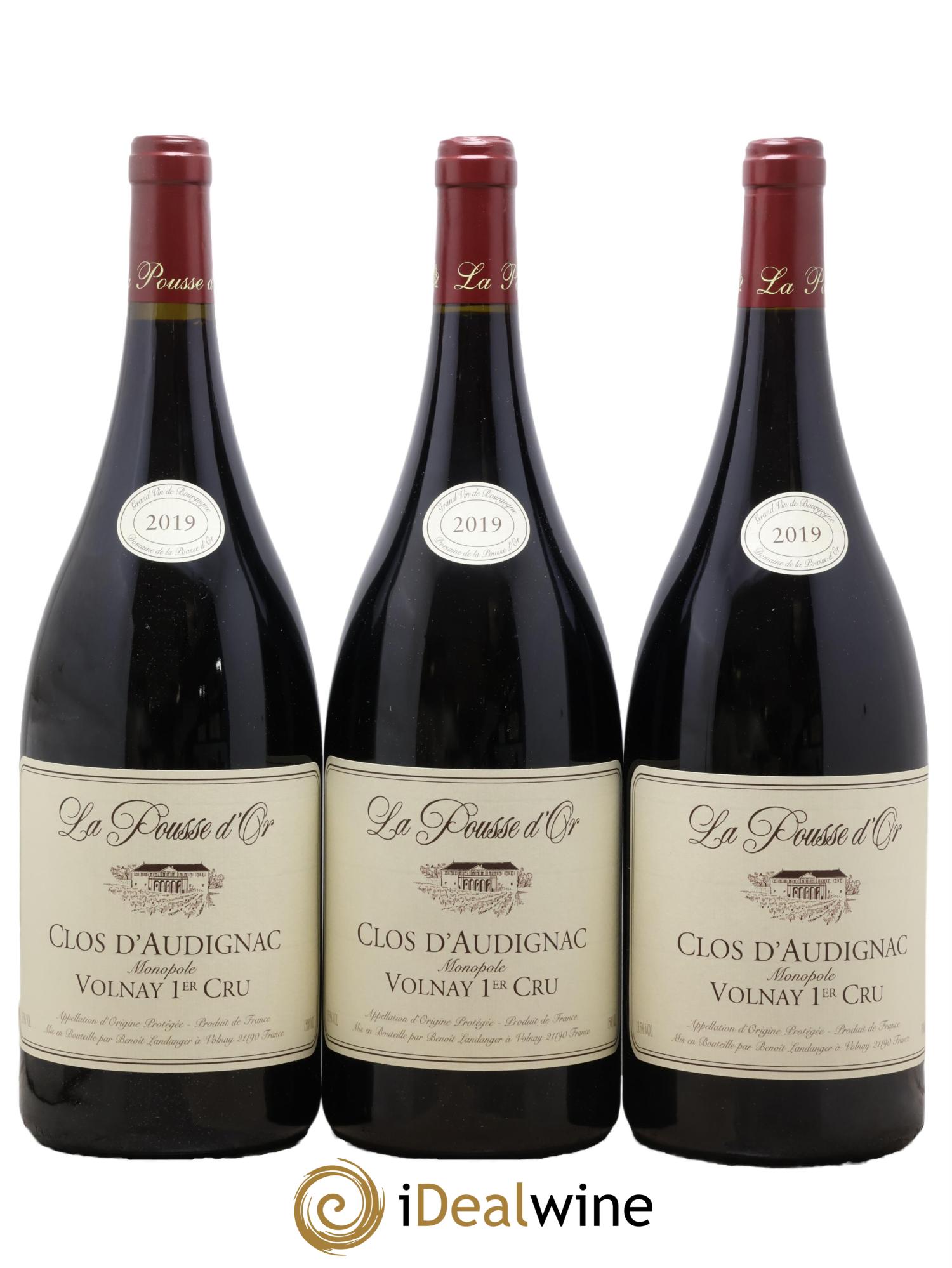 Volnay 1er Cru Clos d'Audignac La Pousse d'Or (Domaine de) 2019 - Lotto di 3 magnum - 0