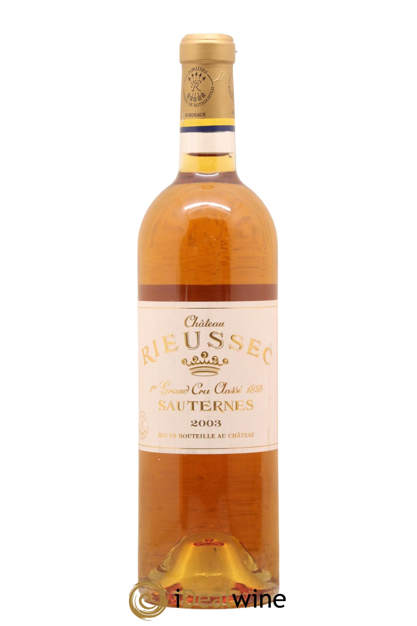 Château Rieussec 1er Grand Cru Classé 2003 - Posten von 1 Flasche - 0