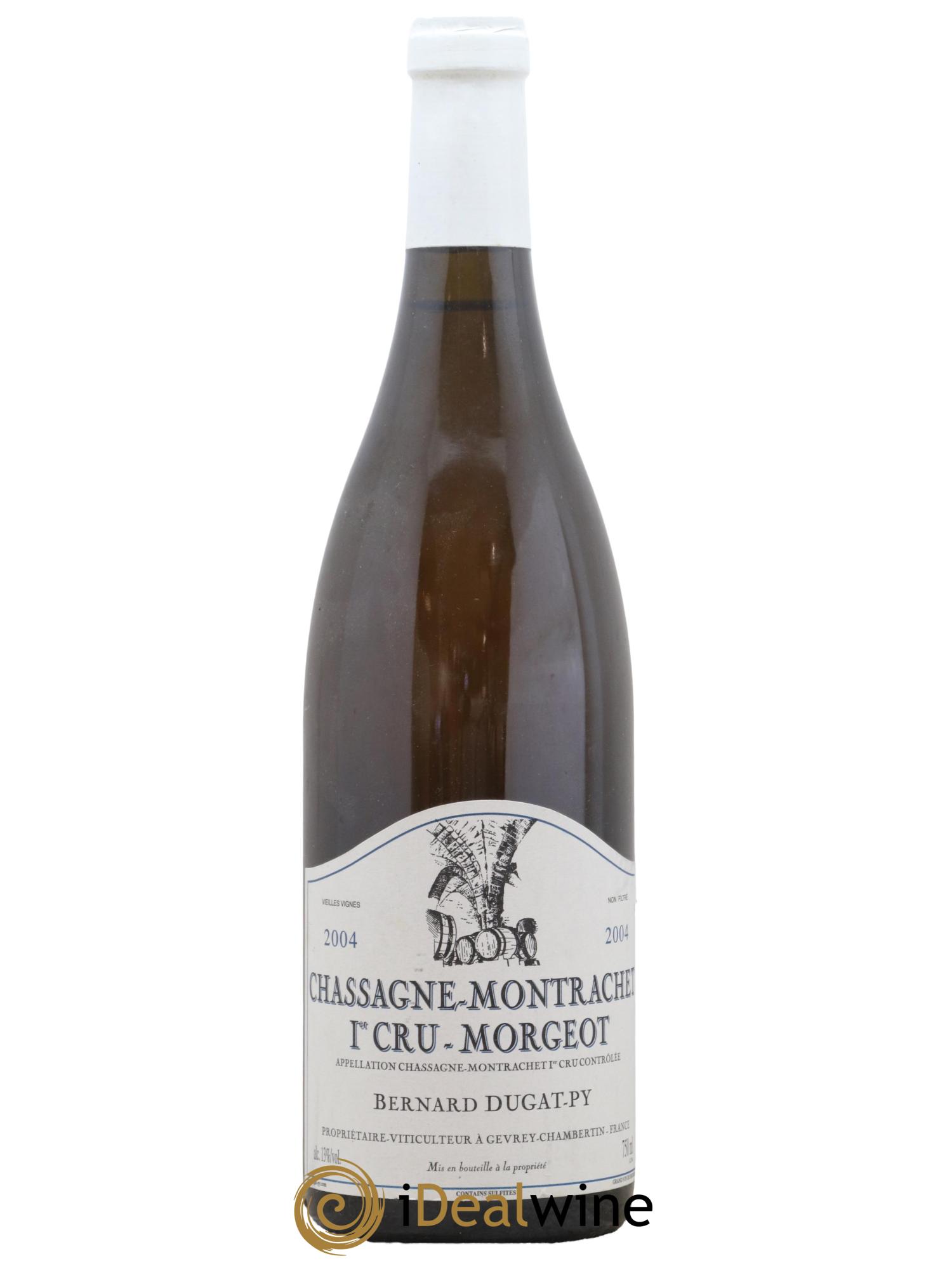 Chassagne-Montrachet 1er Cru Morgeot Dugat-Py 2004 - Lot de 1 bouteille - 0