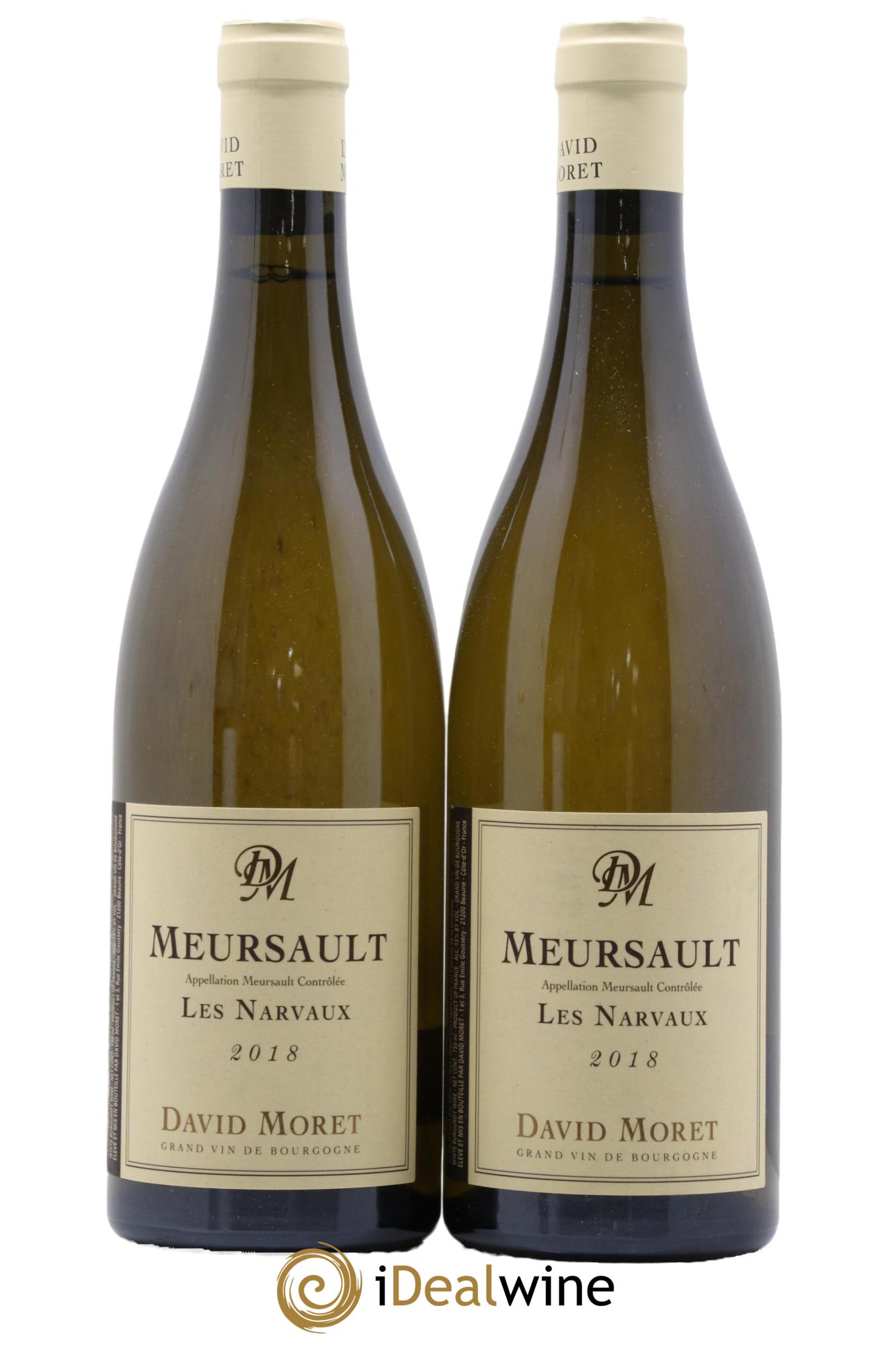 Meursault Les Narvaux David Moret (Domaine) 2018 - Lot de 2 bouteilles - 0