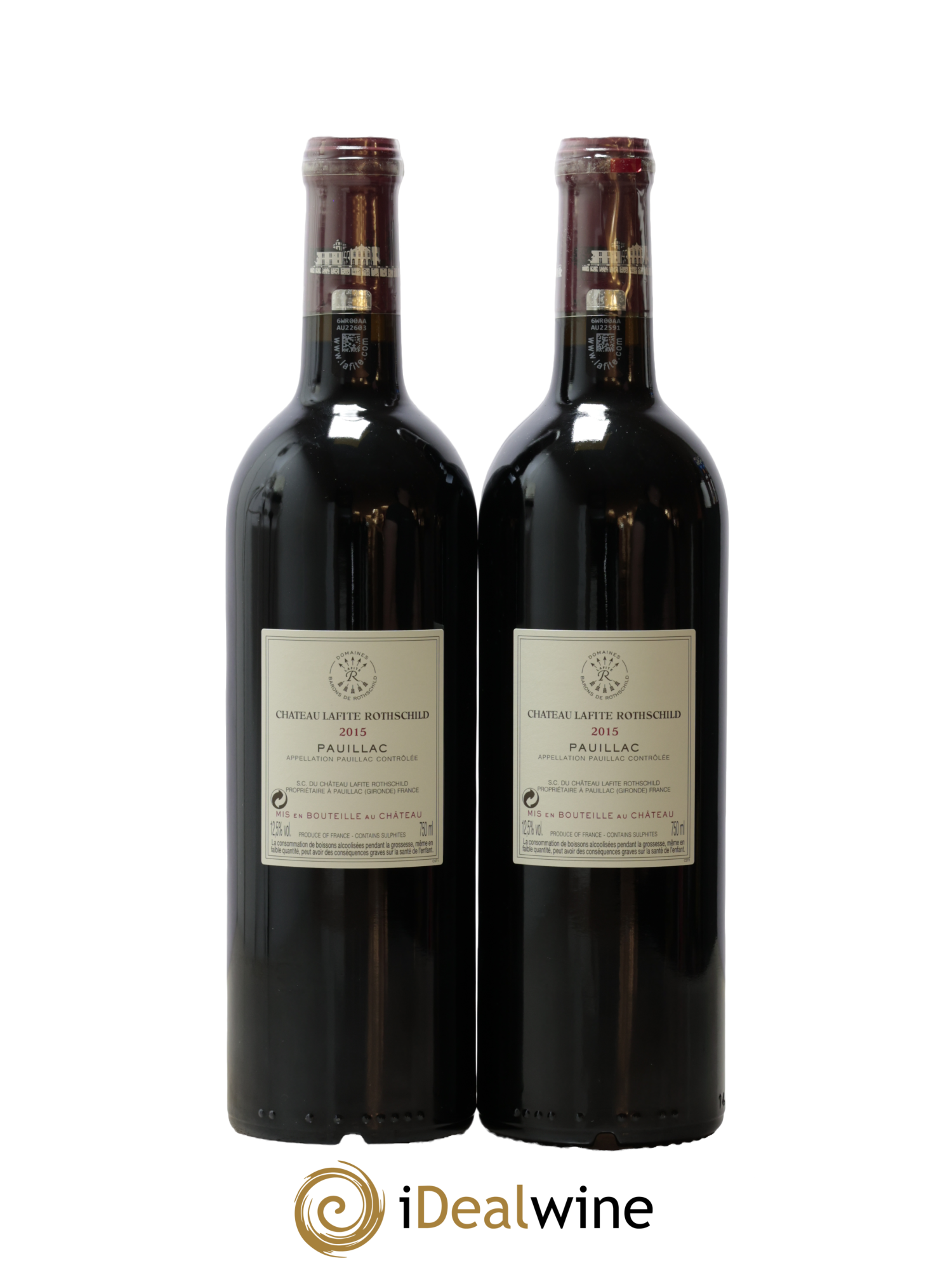 Château Lafite Rothschild 1er Grand Cru Classé 2015 - Lot de 2 bouteilles - 1