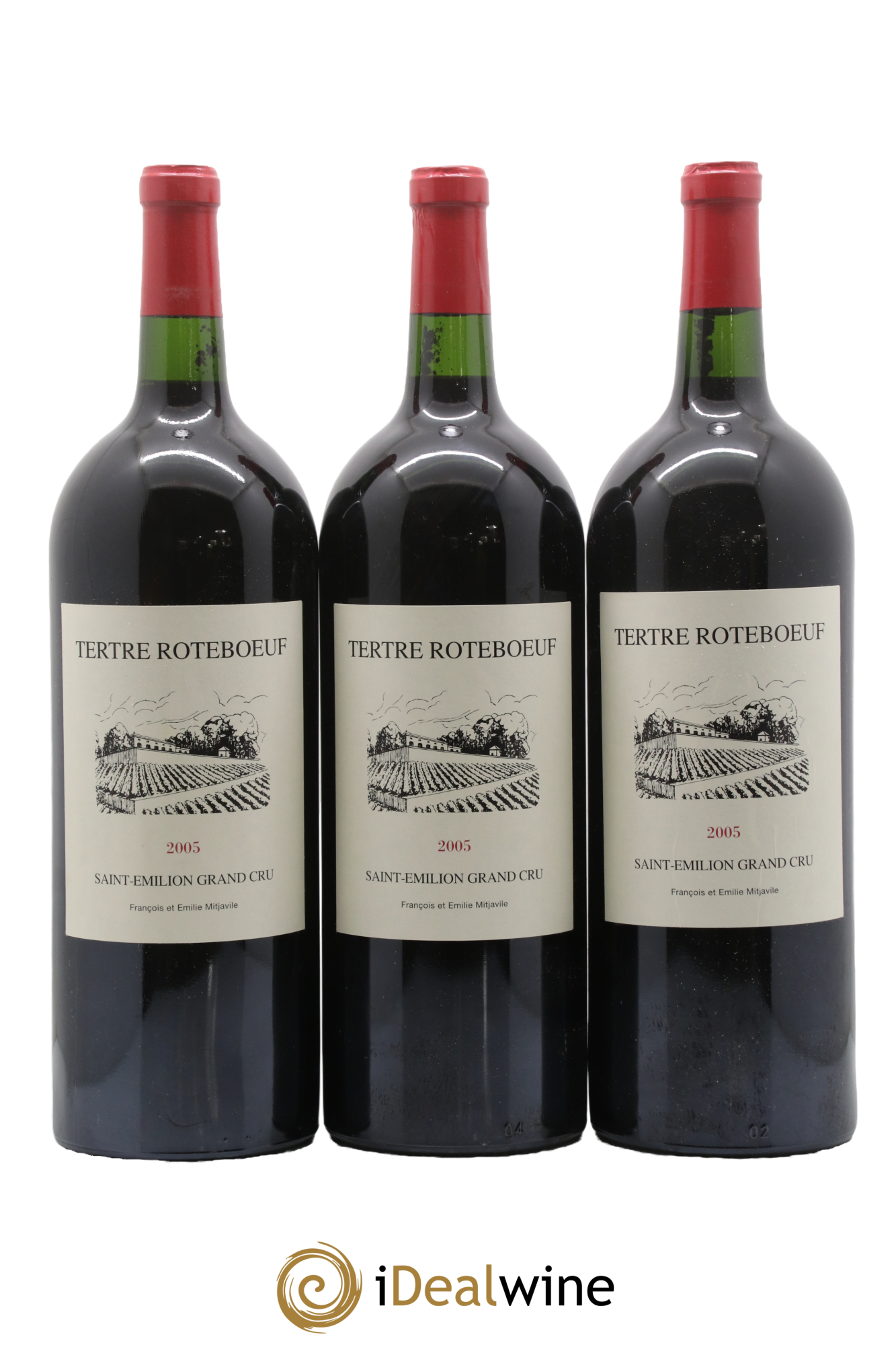 Château Tertre Roteboeuf 2005 - Lot of 6 magnums - 3