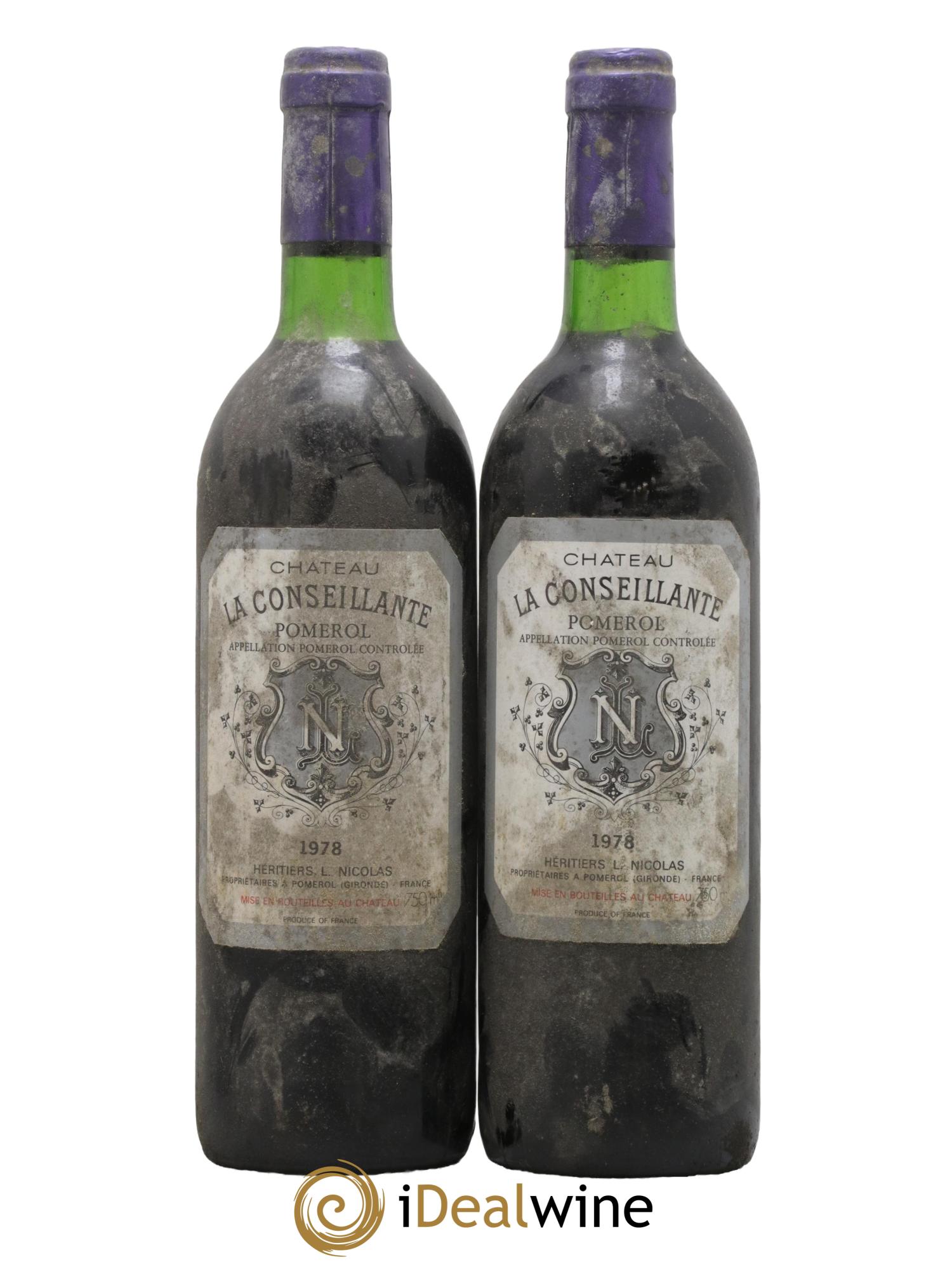 Château la Conseillante 1978 - Lot de 2 bouteilles - 0