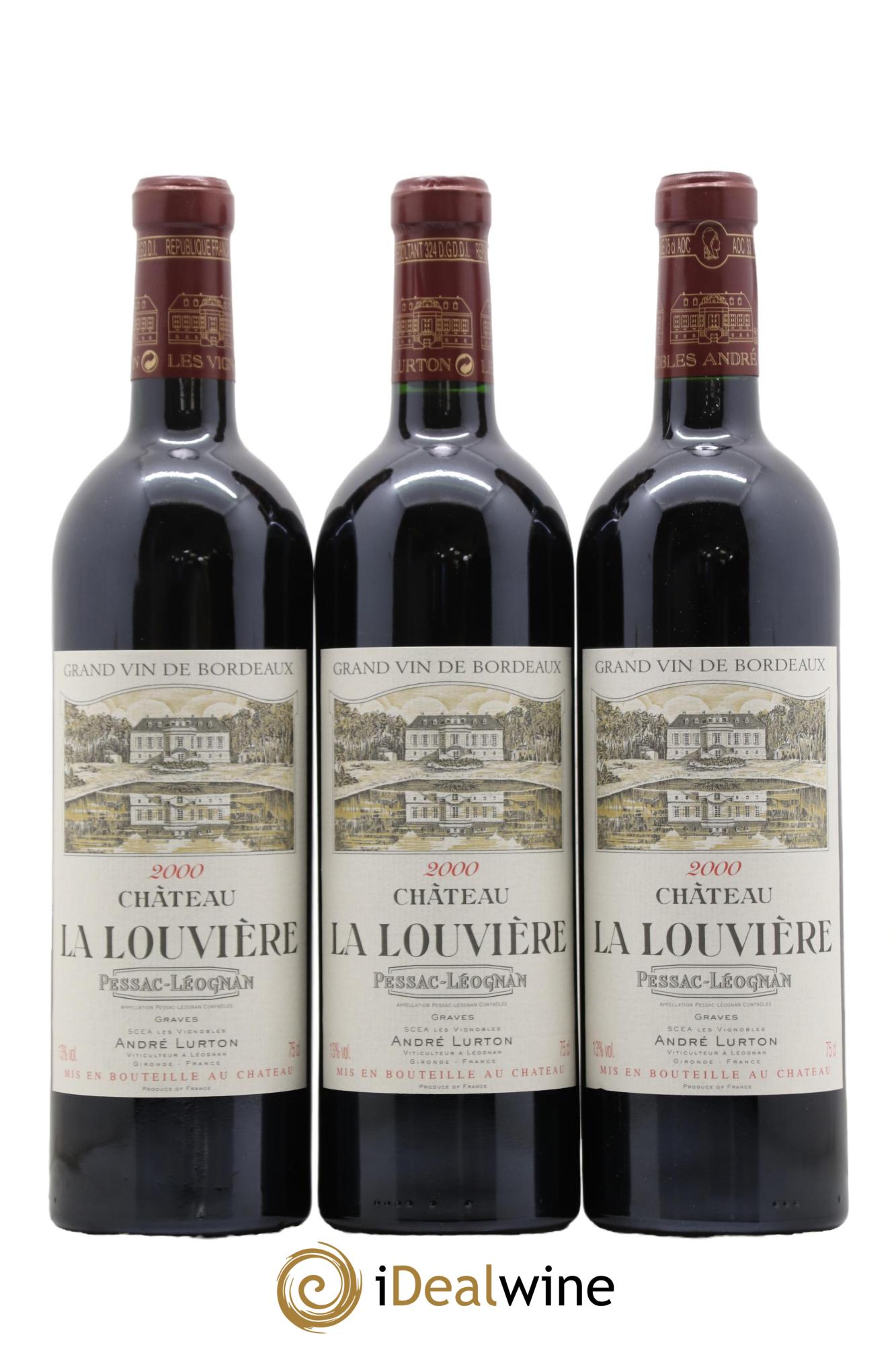 Château la Louvière 2000 - Lot de 6 bouteilles - 1