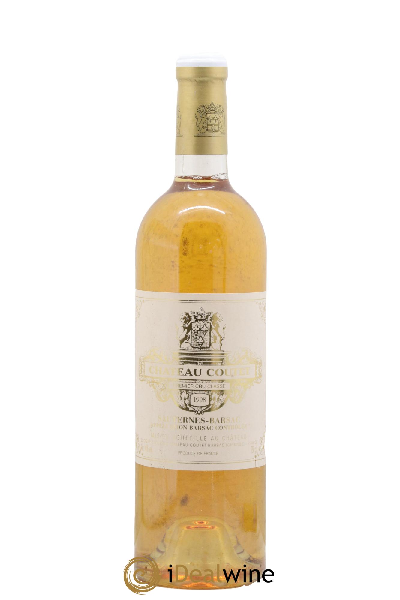 Château Coutet 1er Grand Cru Classé 1998 - Posten von 1 Flasche - 0