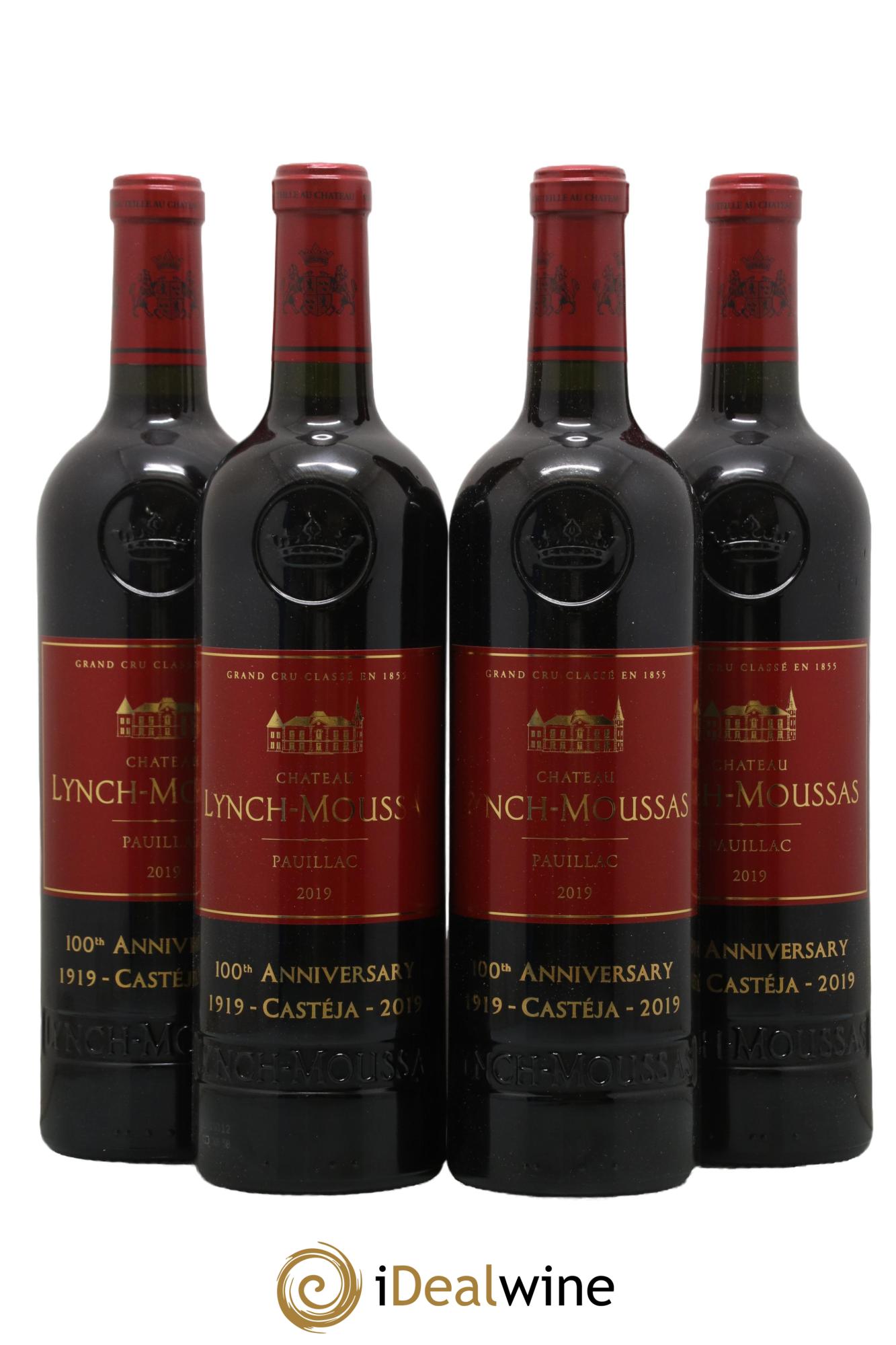 Château Lynch Moussas 5ème Grand Cru Classé 2019 - Lot of 4 bottles - 0