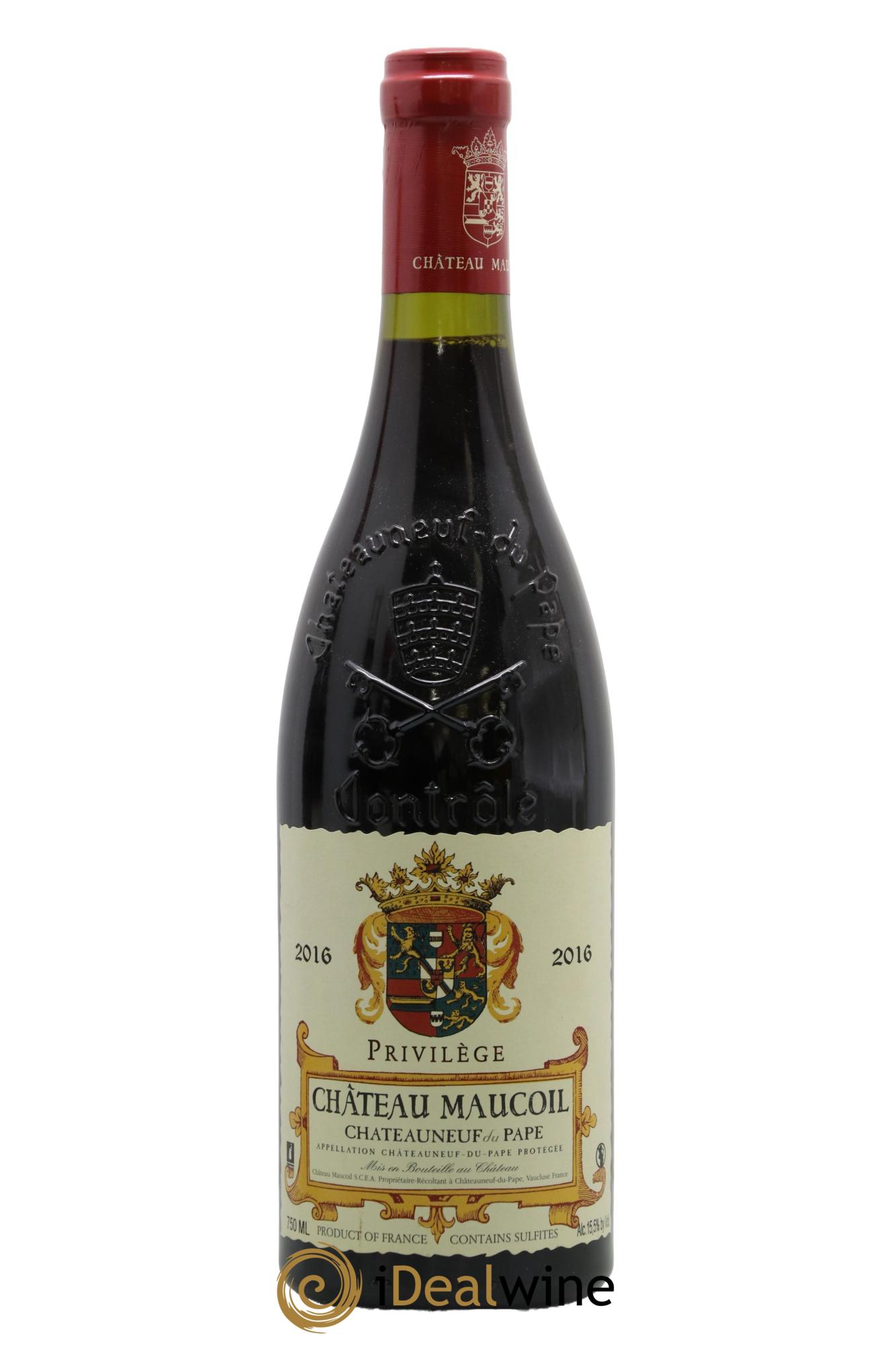 Châteauneuf-du-Pape Privilège Château Maucoil 2016 - Posten von 1 Flasche - 0