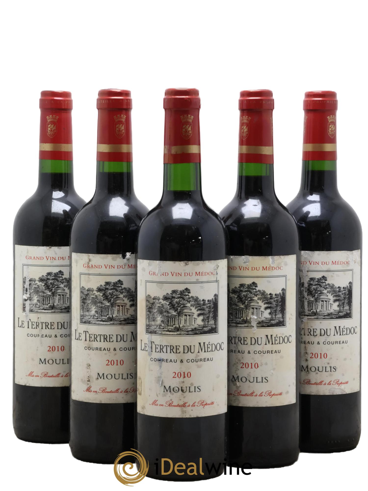 Moulis en Médoc Le Tertre Du Médoc 2010 - Posten von 5 Flaschen - 0
