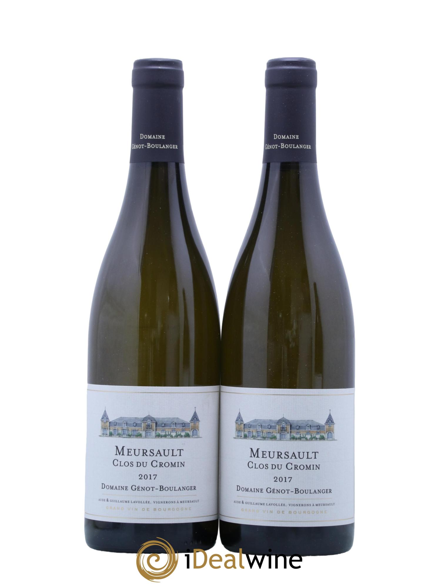 Meursault Clos Du Cromin Domaine Genot Boulanger 2017 - Lot de 2 bouteilles - 0