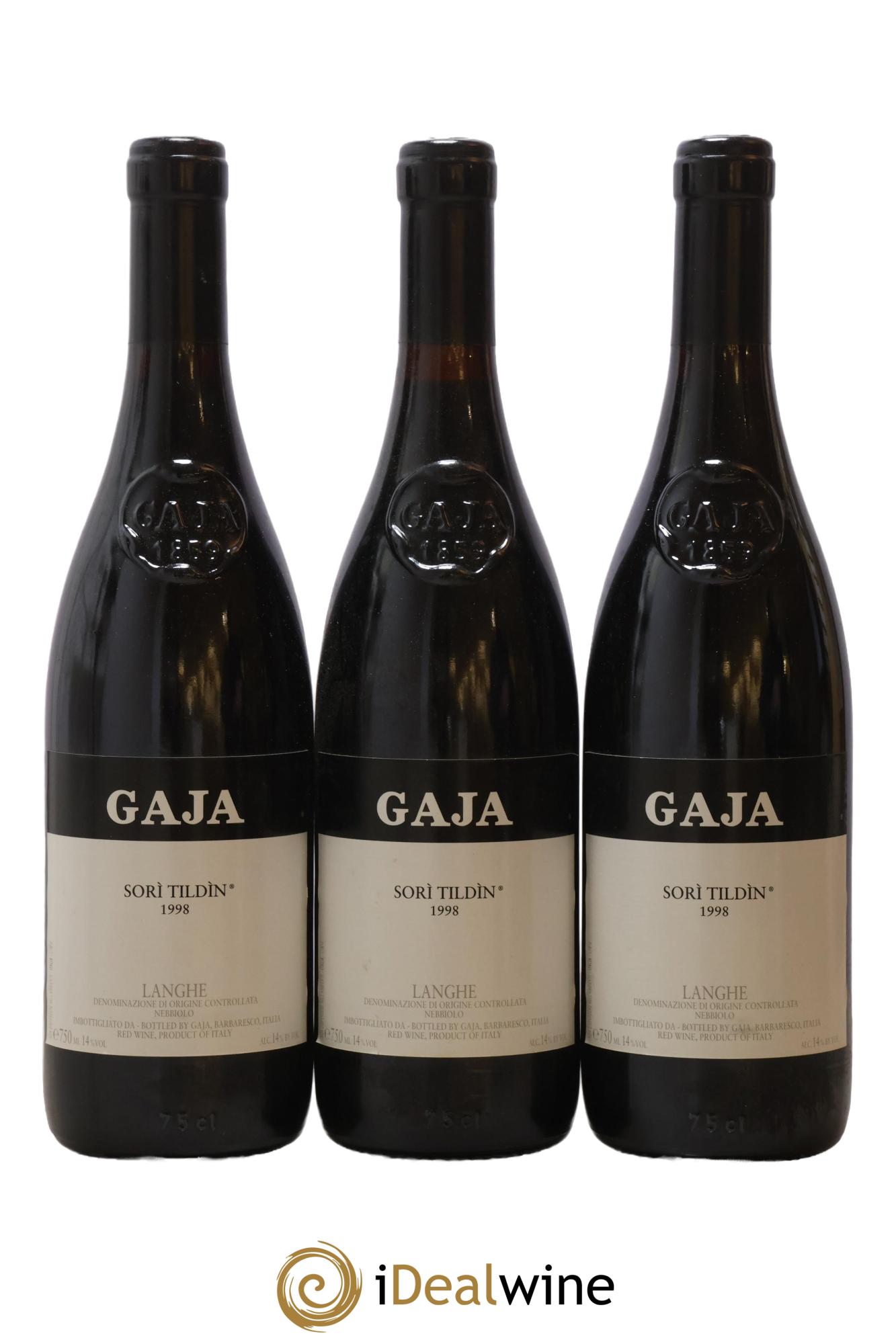 Langhe Sorì Tildìn Angelo Gaja 1998 - Lot de 6 bouteilles - 2