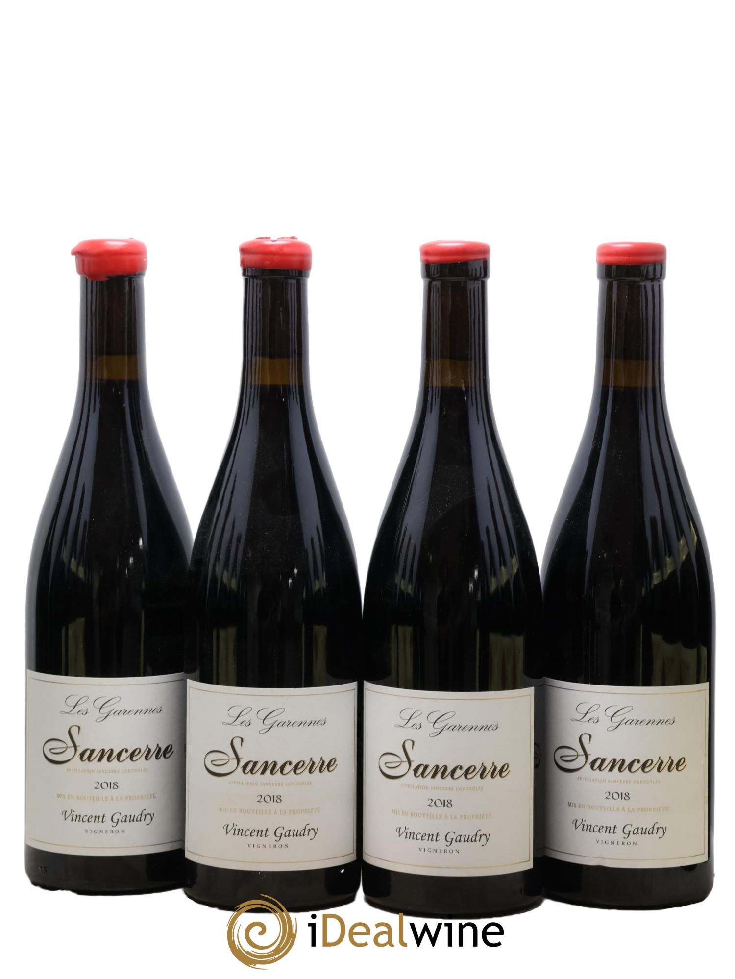 Sancerre Les Garennes Vincent Gaudry 2018 - Lotto di 4 bottiglie - 0