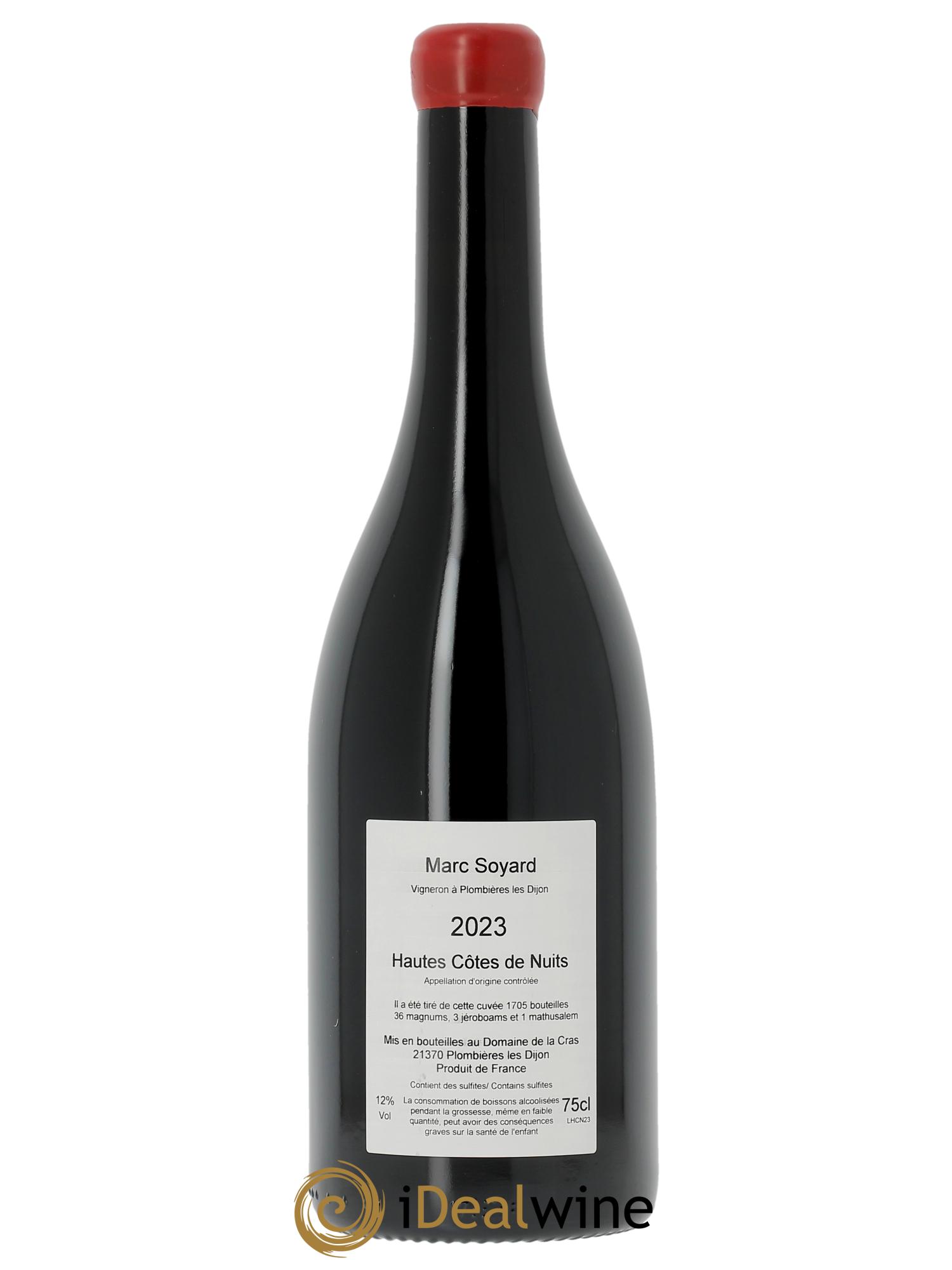 Hautes-Côtes de Nuits Domaine de la Cras - Marc Soyard  2023 - Lot of 1 bottle - 1