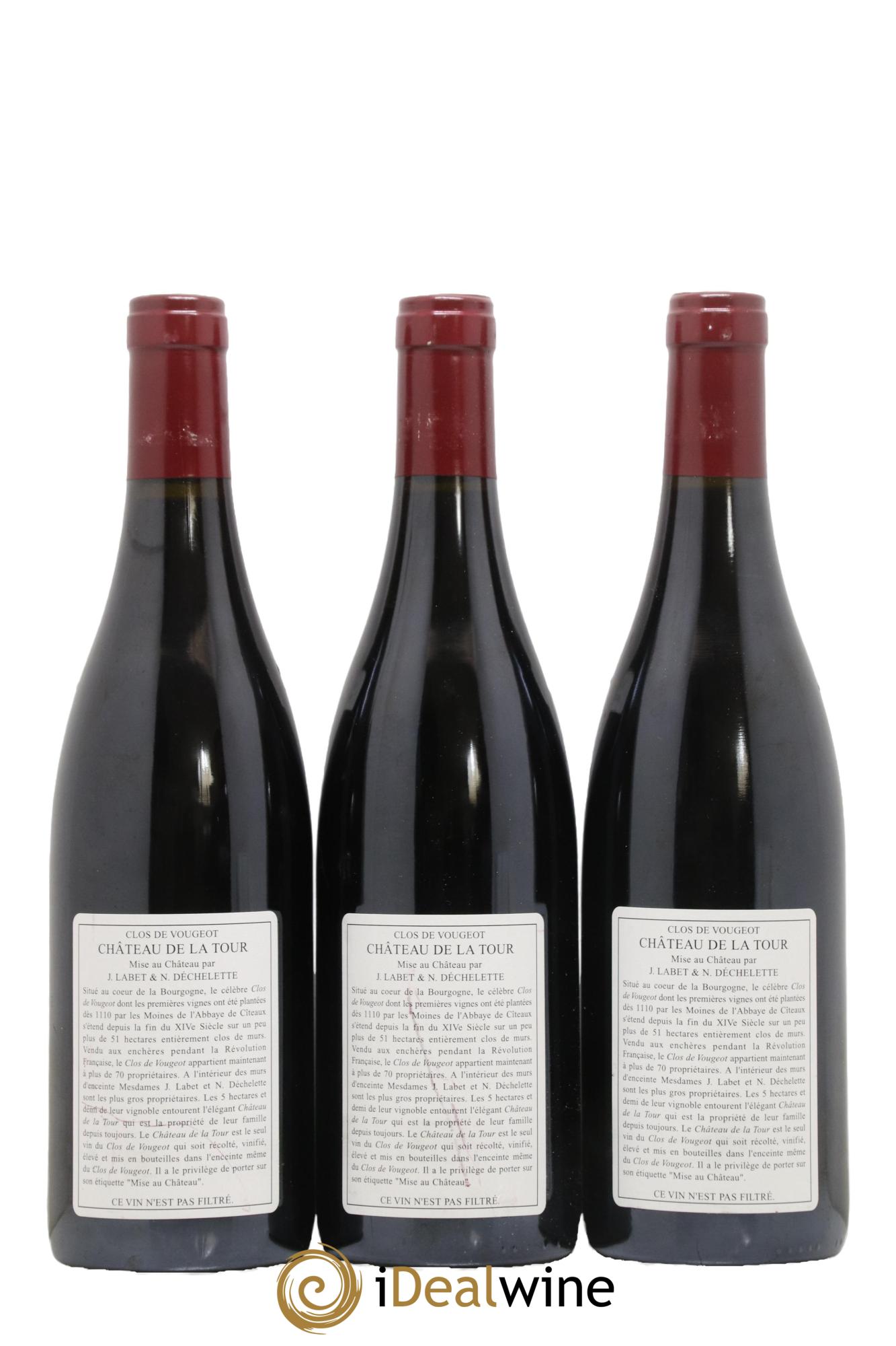 Clos de Vougeot Grand Cru Château de La Tour  2004 - Posten von 6 Flaschen - 4