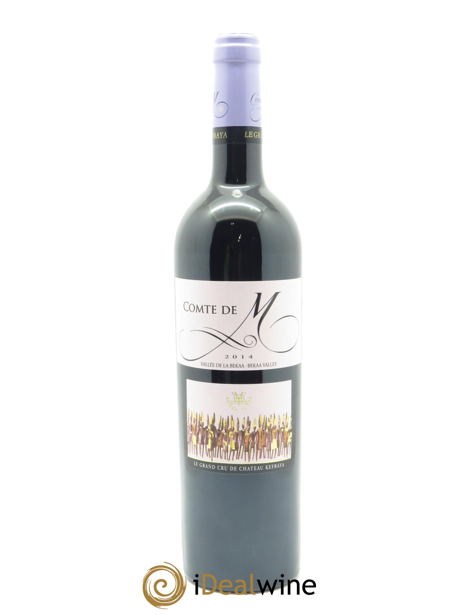 Vallée de la Békaa Château Kefraya Comte de M Michel de Bustros  2014 - Lot de 1 bouteille - 0