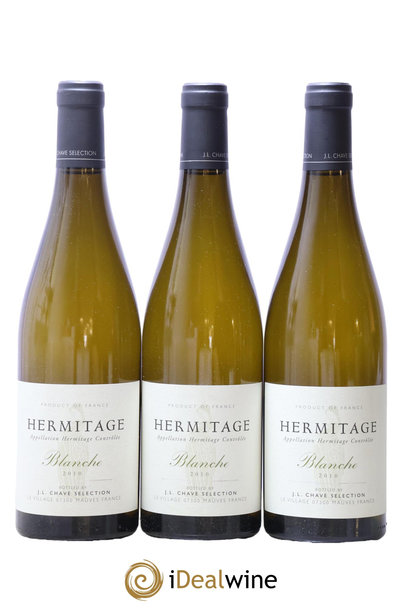 Hermitage Blanche Jean-Louis Chave 2010 - Lot de 3 bouteilles - 0