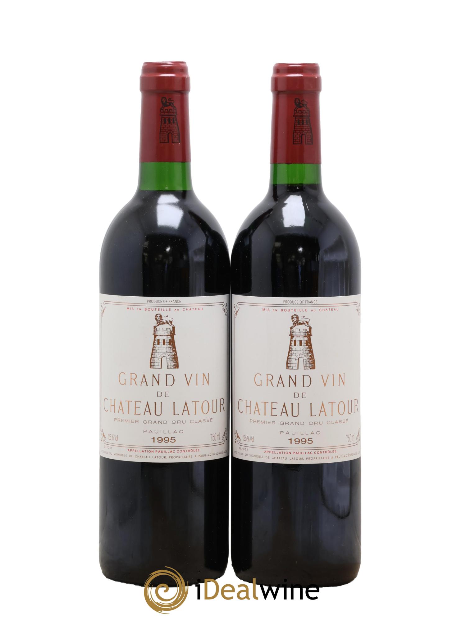 Château Latour 1er Grand Cru Classé 1995 - Lot de 2 bouteilles - 0