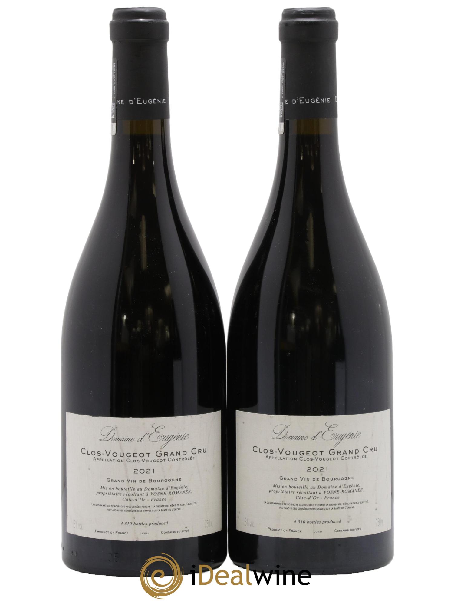 Clos de Vougeot Grand Cru Domaine René Engel - Domaine Eugénie 2021 - Lotto di 2 bottiglie - 1