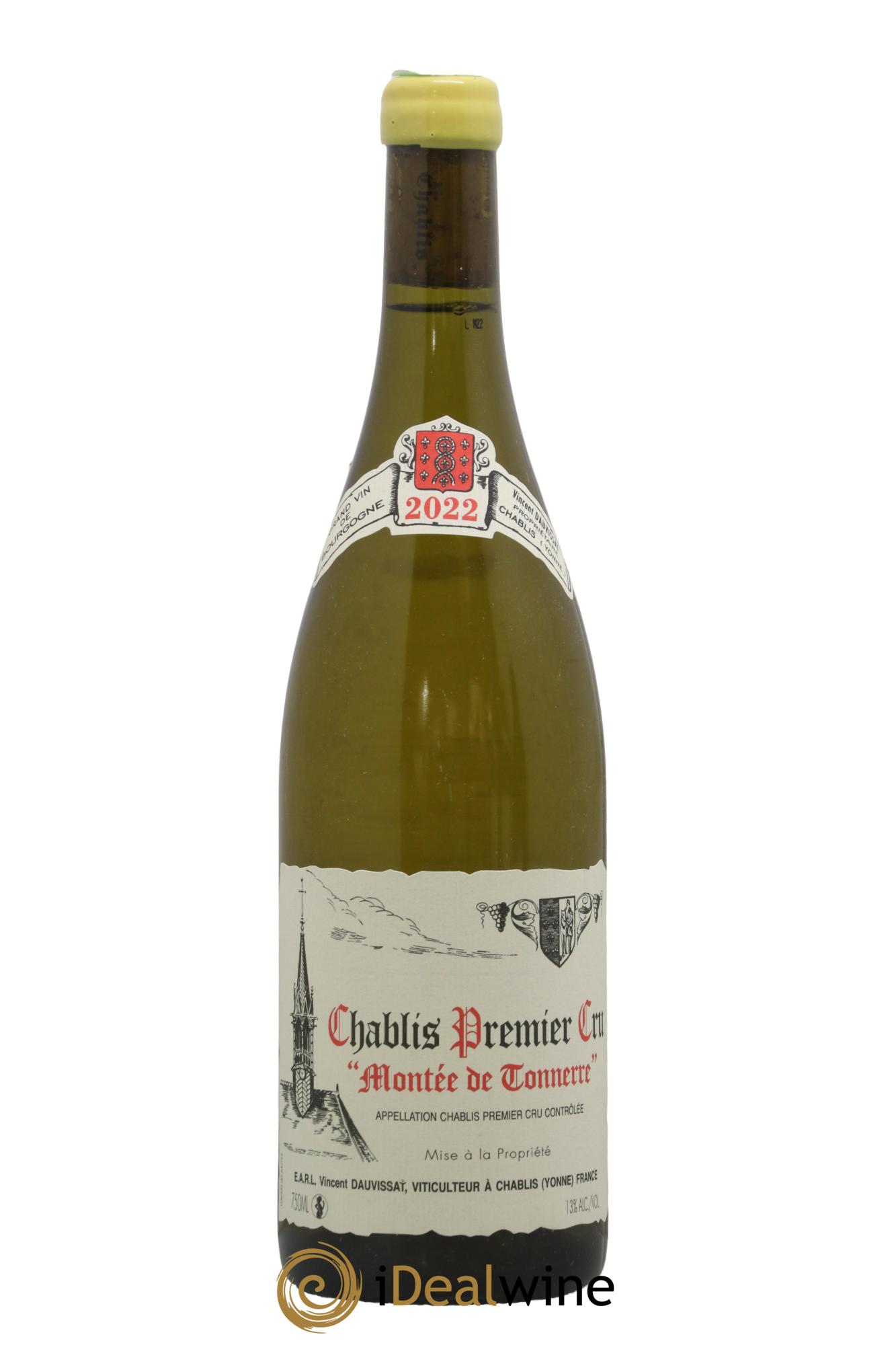 Chablis 1er Cru Montée de Tonnerre Vincent Dauvissat (Domaine) 2022 - Lot de 1 bouteille - 0