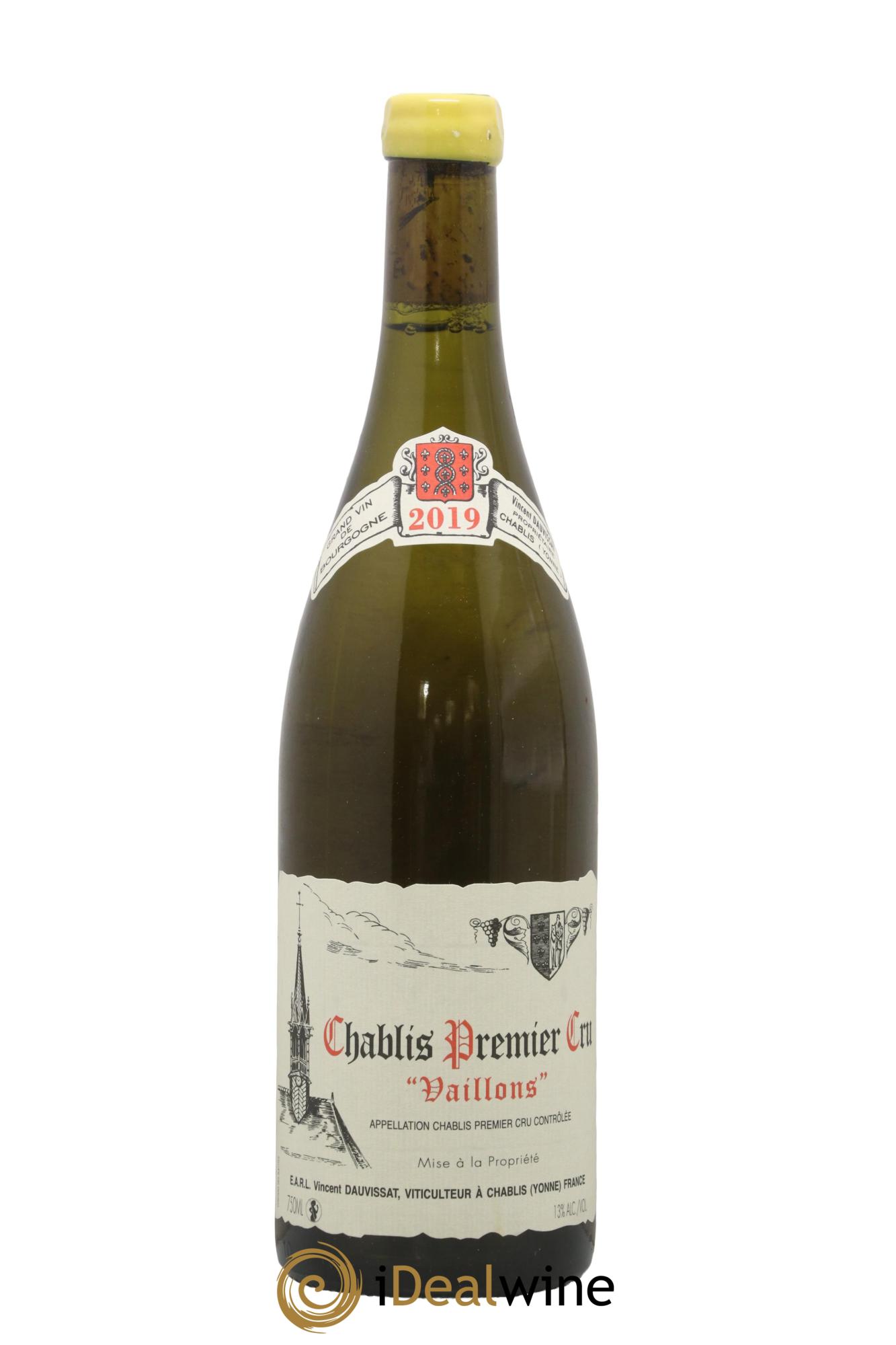 Chablis 1er Cru Vaillons Vincent Dauvissat (Domaine) 2019 - Lot de 1 bouteille - 0
