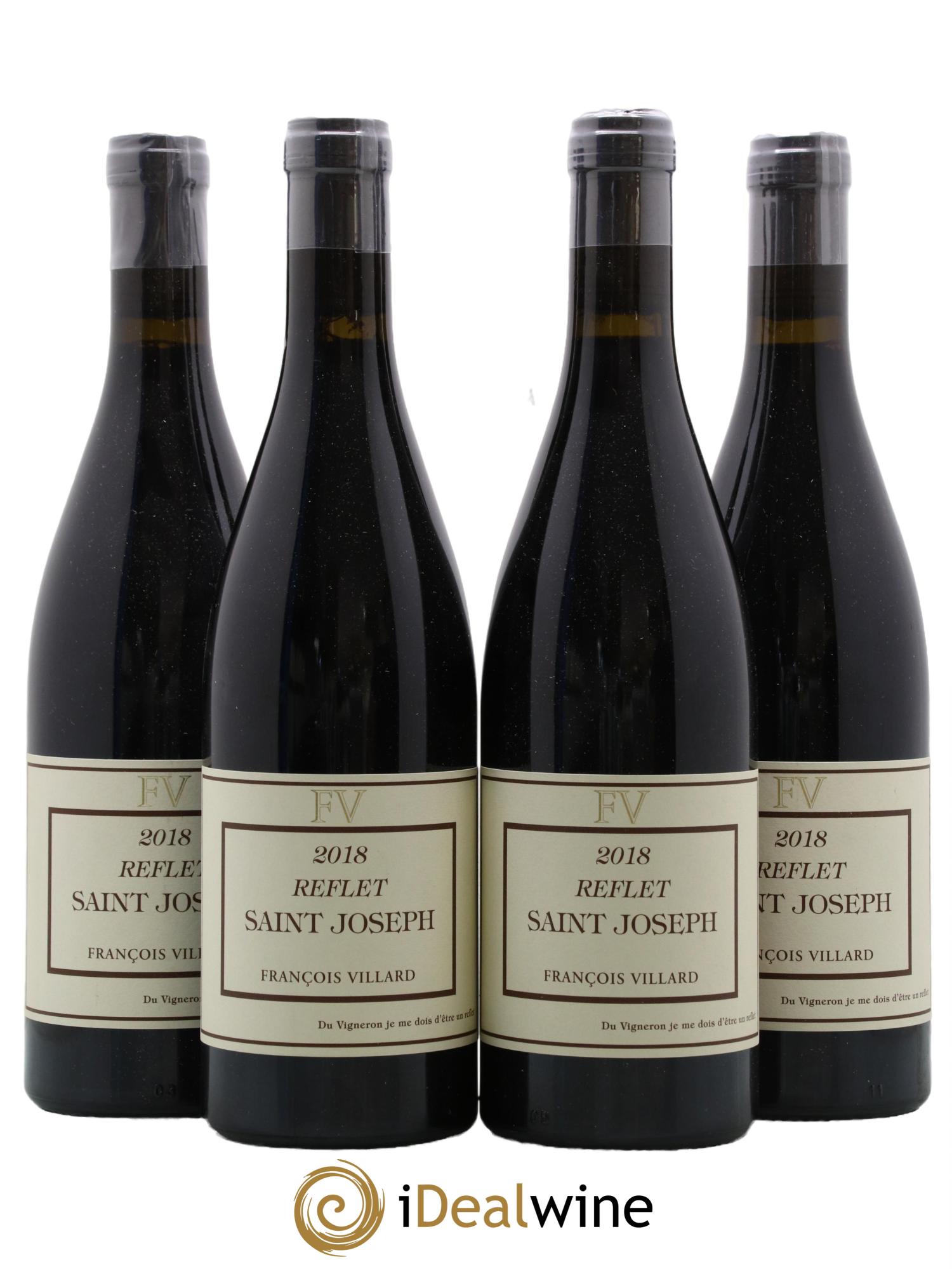 Saint-Joseph Reflet François Villard 2018 - Lotto di 4 bottiglie - 0