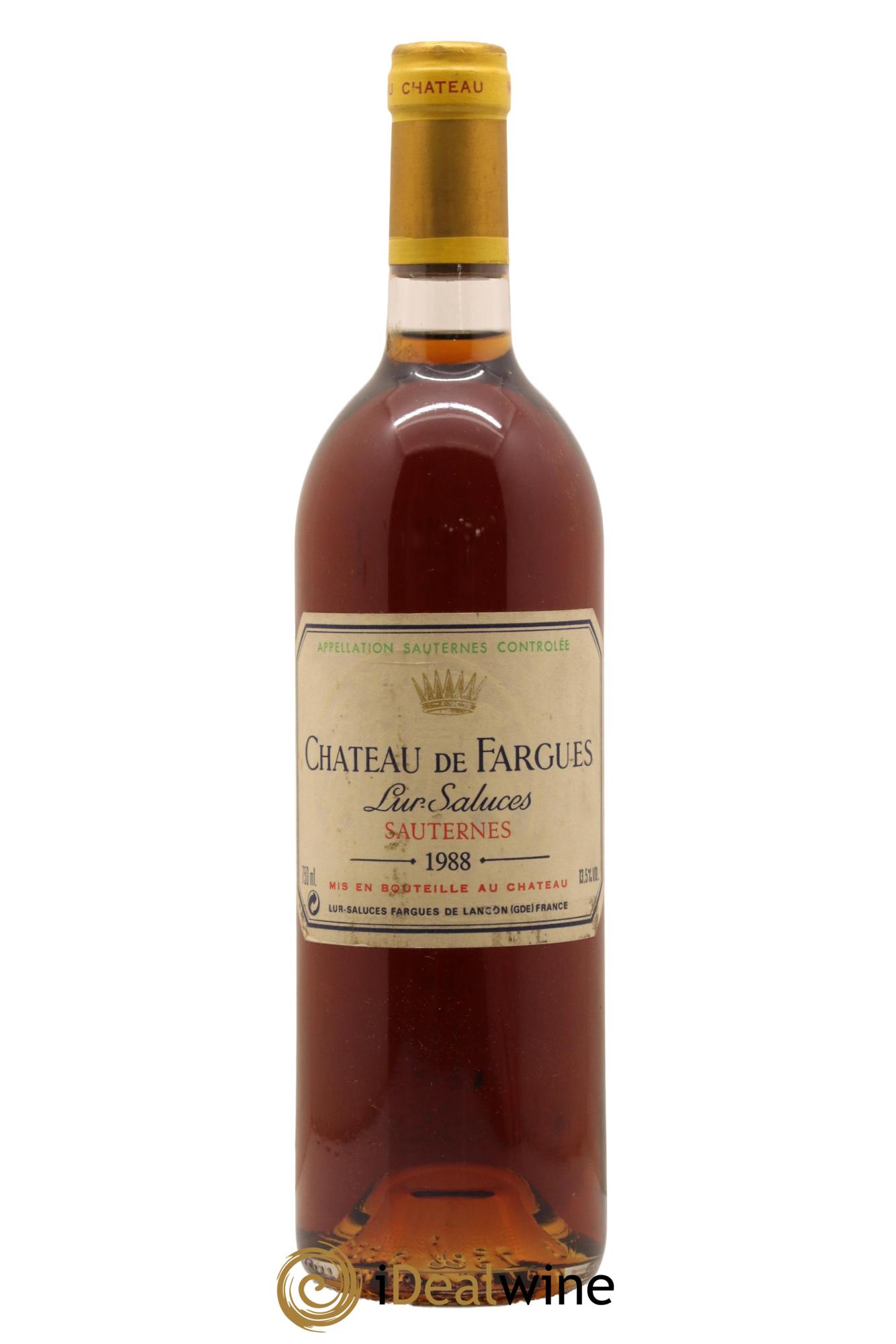 Château de Fargues 1988 - Lot de 1 bouteille - 0