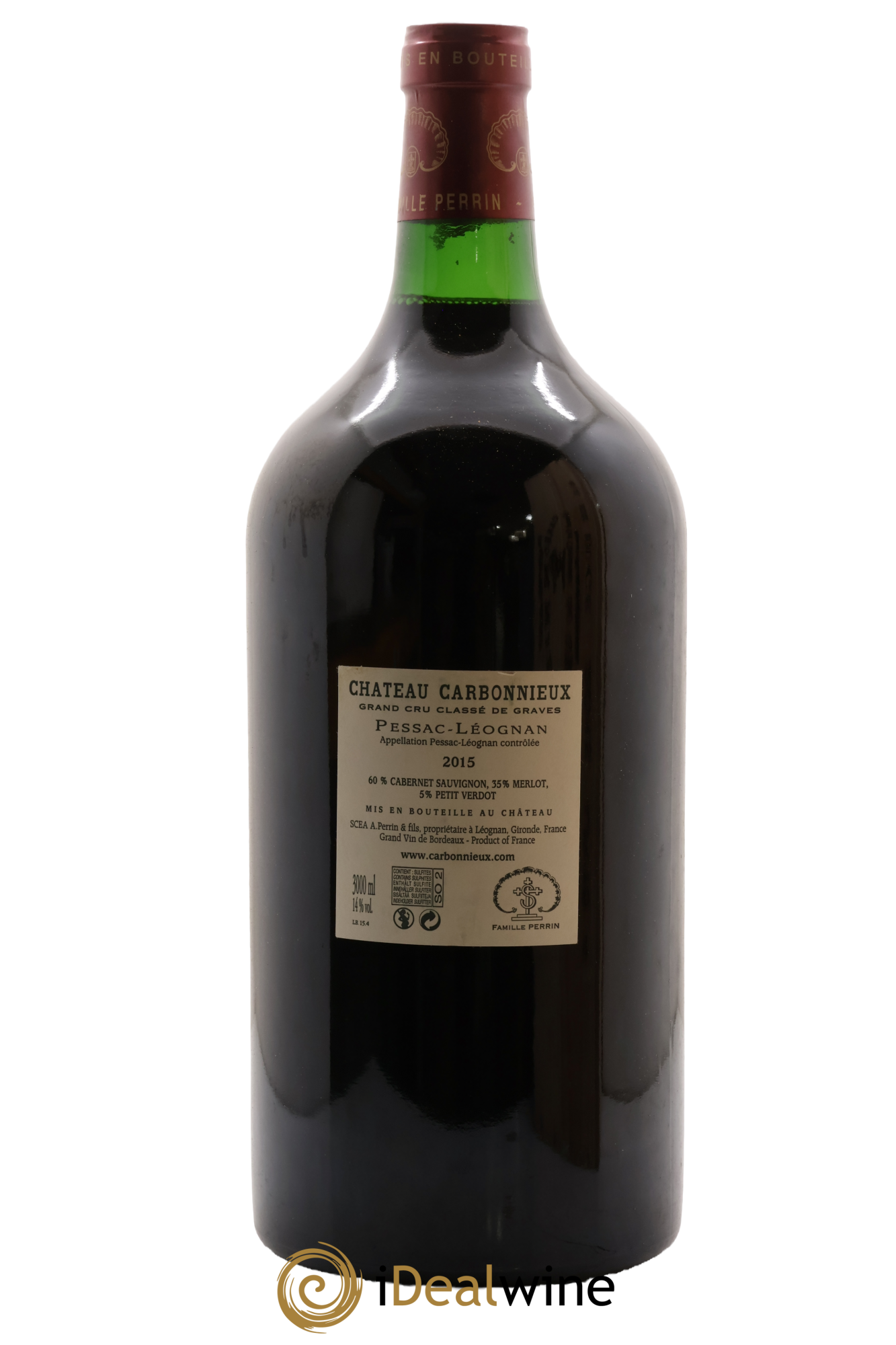 Château Carbonnieux Cru Classé de Graves 2015 - Posten von 1 Doppel-Magnum - 2