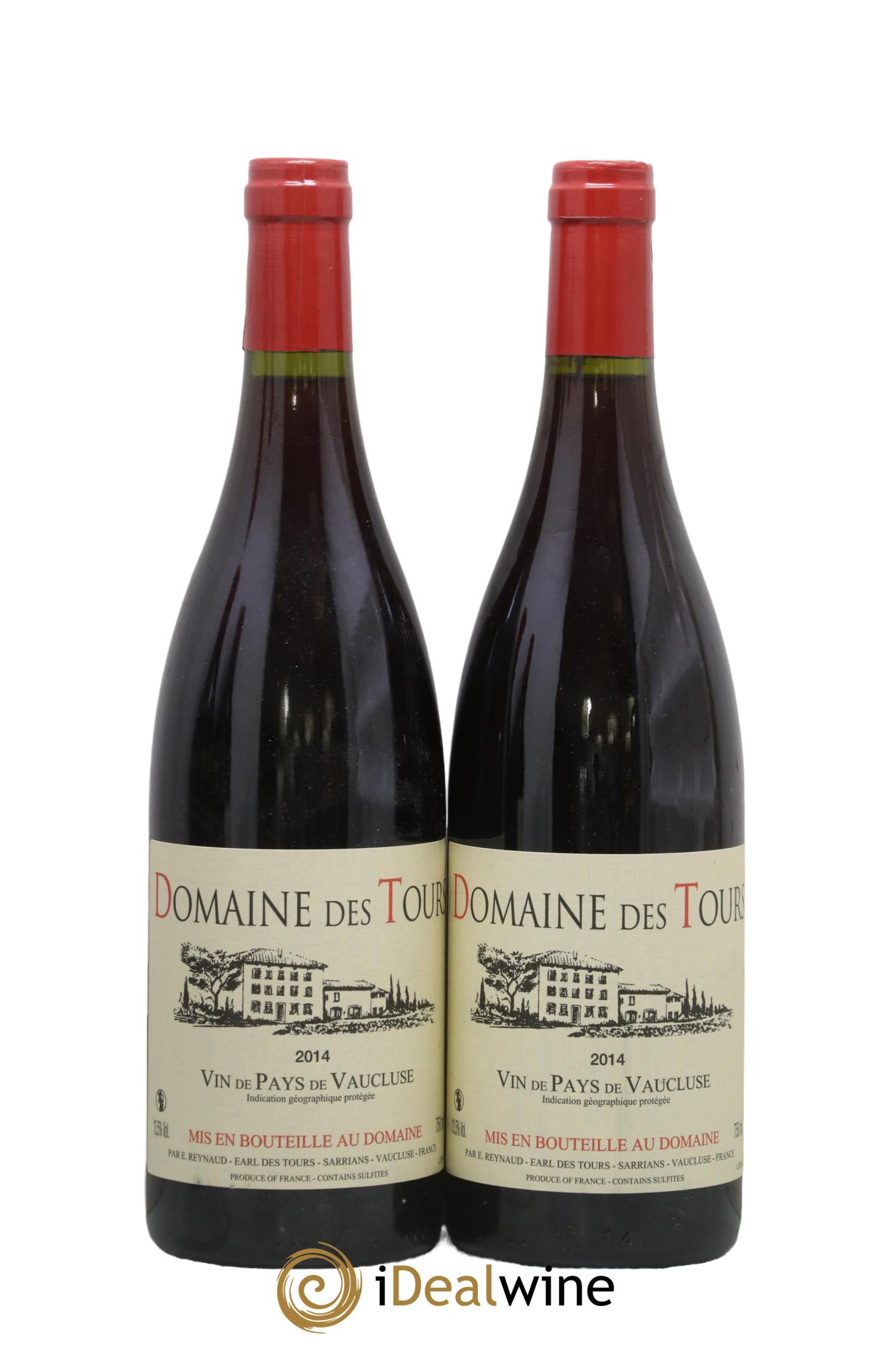 IGP Vaucluse (Vin de Pays de Vaucluse) Domaine des Tours Emmanuel Reynaud 2014 - Lot de 2 bouteilles - 0