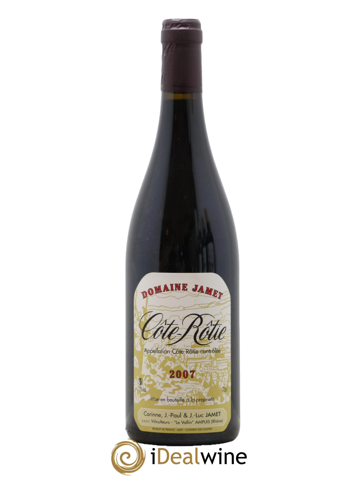 Côte-Rôtie Jamet (Domaine) 2007 - Lot de 1 bouteille - 0