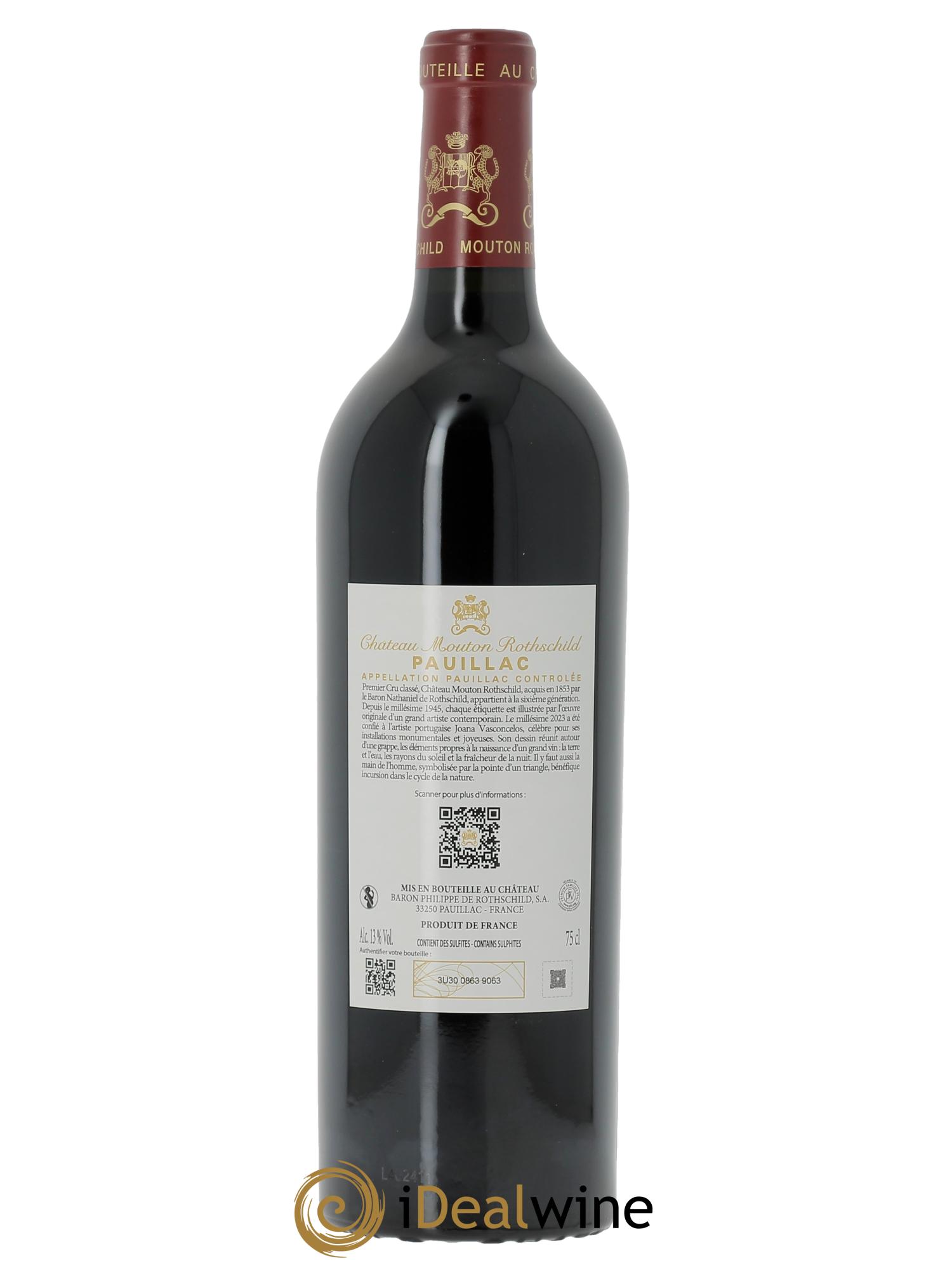 Château Mouton Rothschild 1er Grand Cru Classé (CBO à partir de 3 bts) 2023 - Lot de 1 bouteille - 1