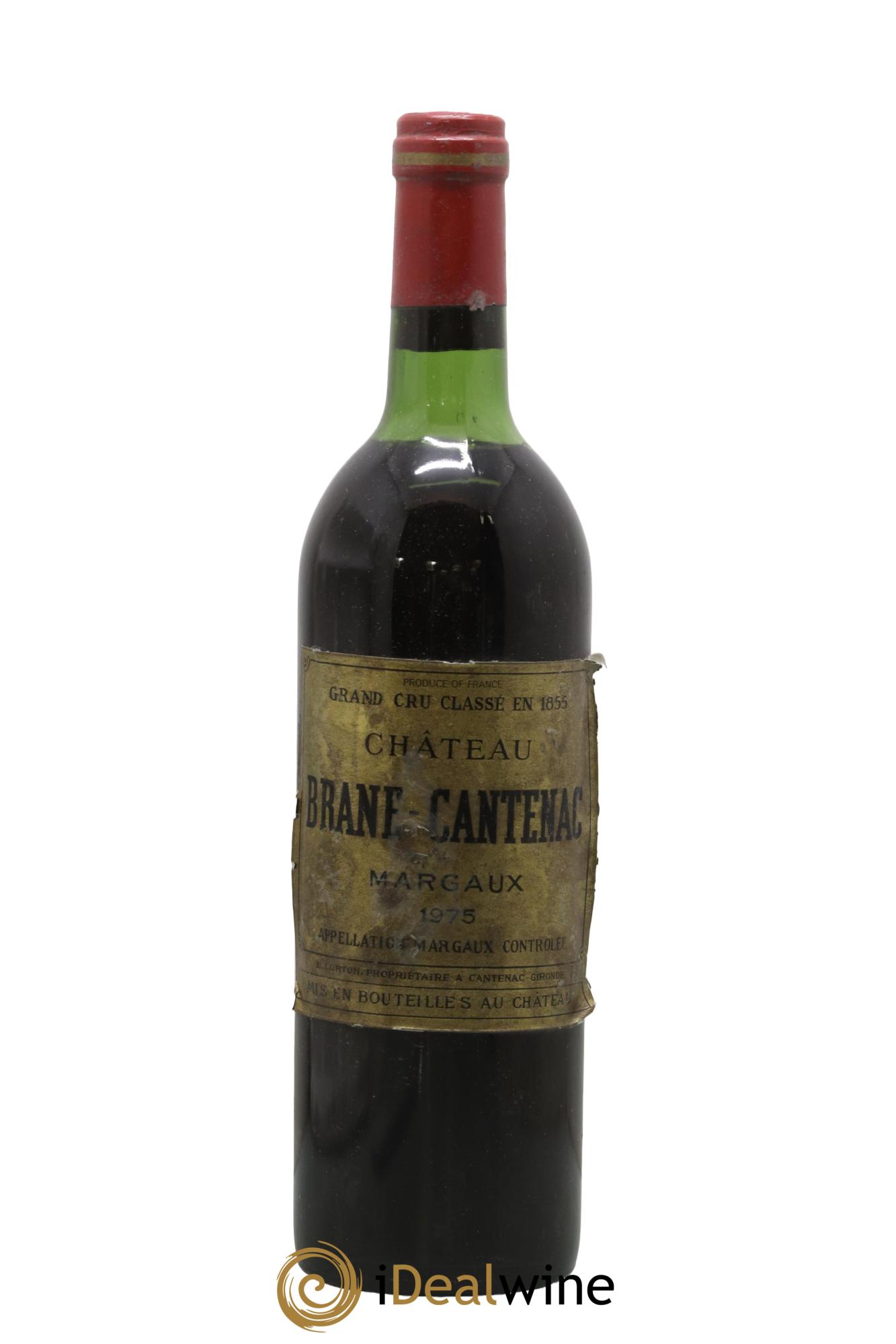 Château Brane Cantenac 2ème Grand Cru Classé 1975 - Lot de 1 bouteille - 0